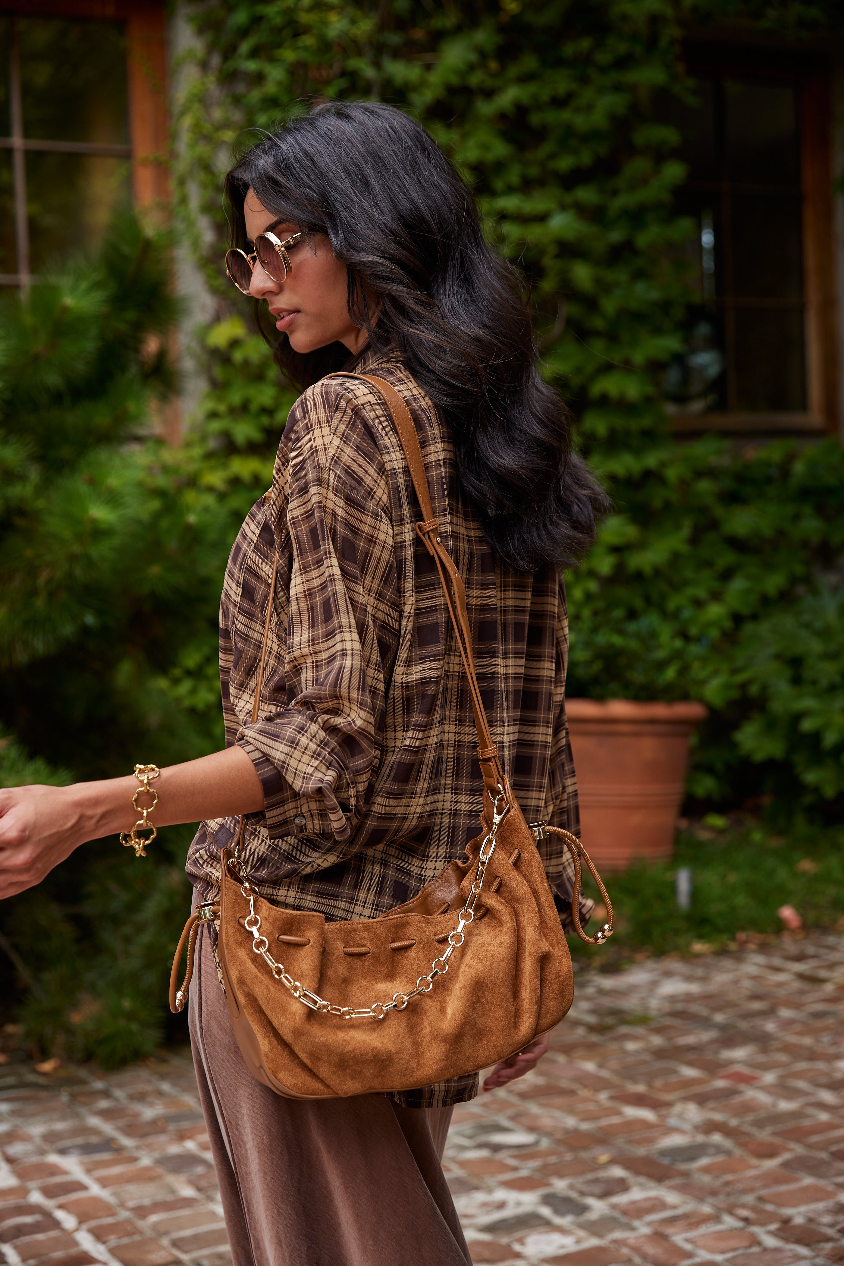 Esme Button Down Flanel Top