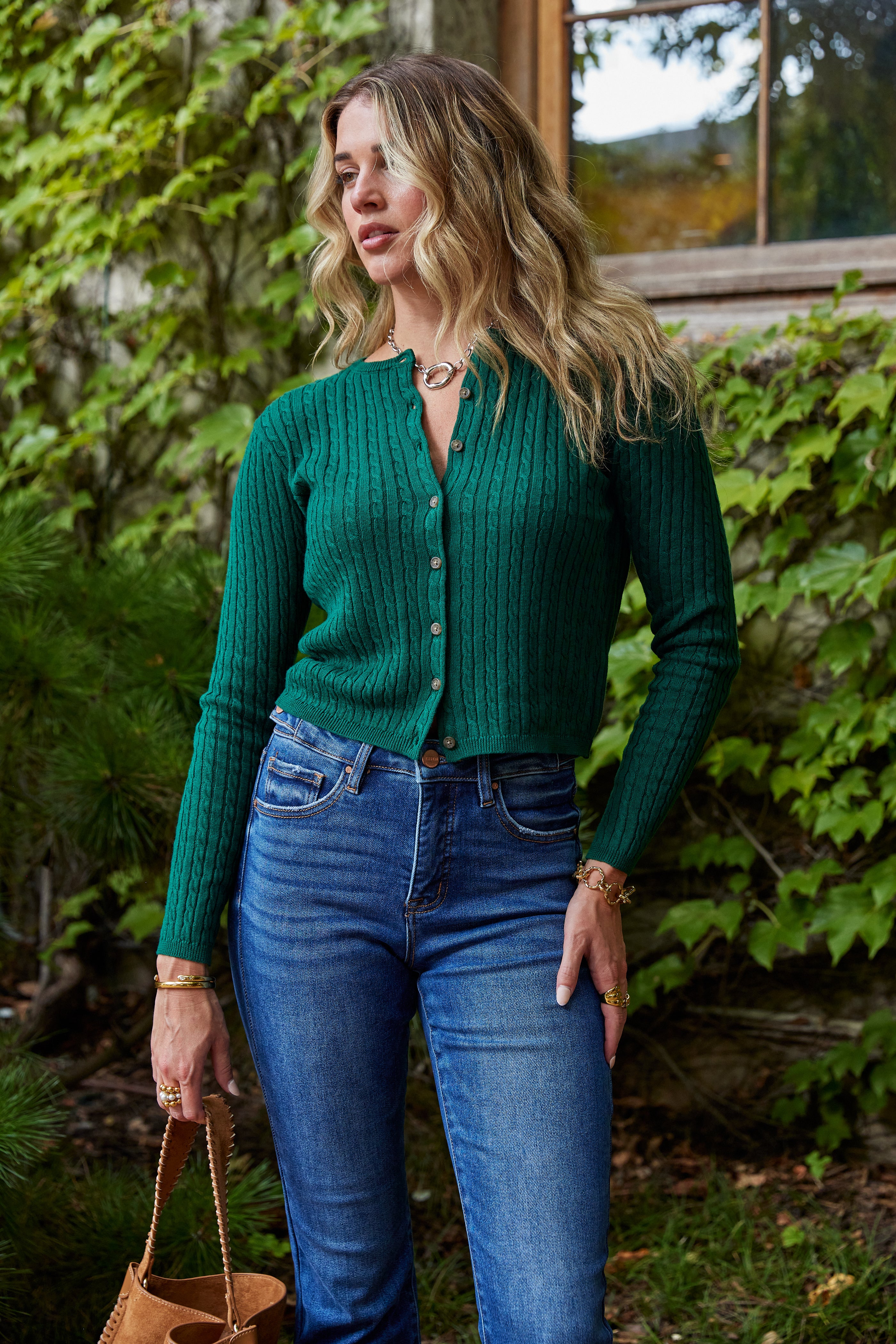 Ella Button Up Knit Sweater