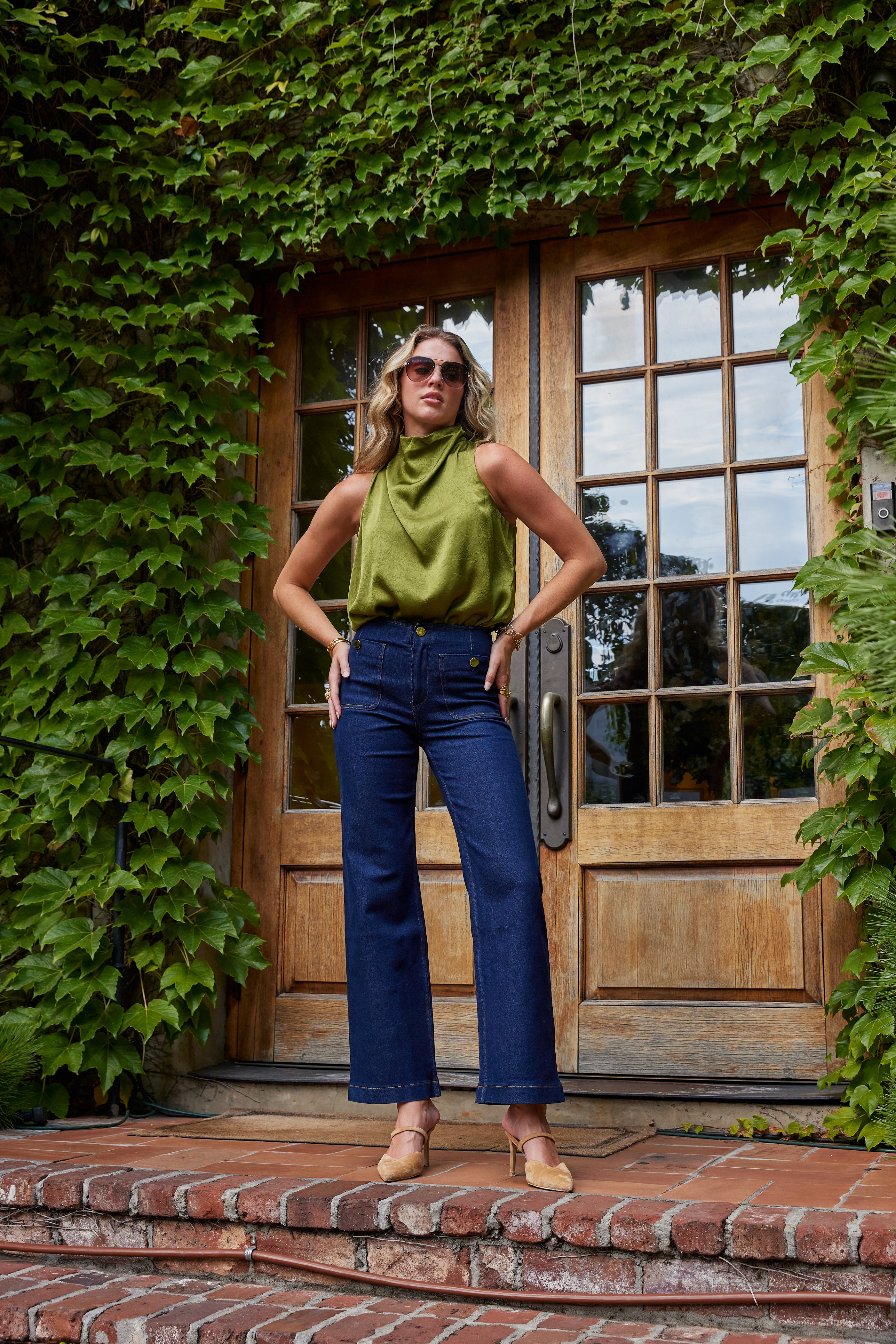 Claire High Waist Straight Jeans