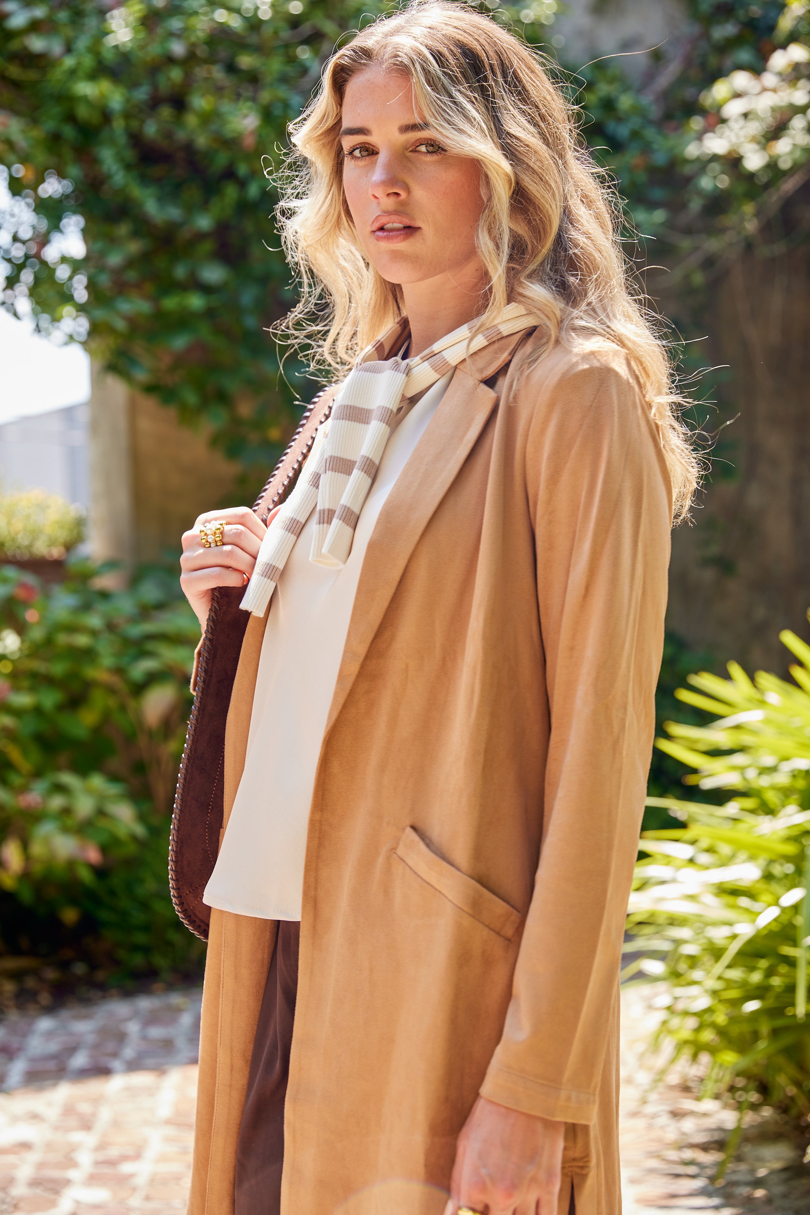 Nina Faux Suede Duster