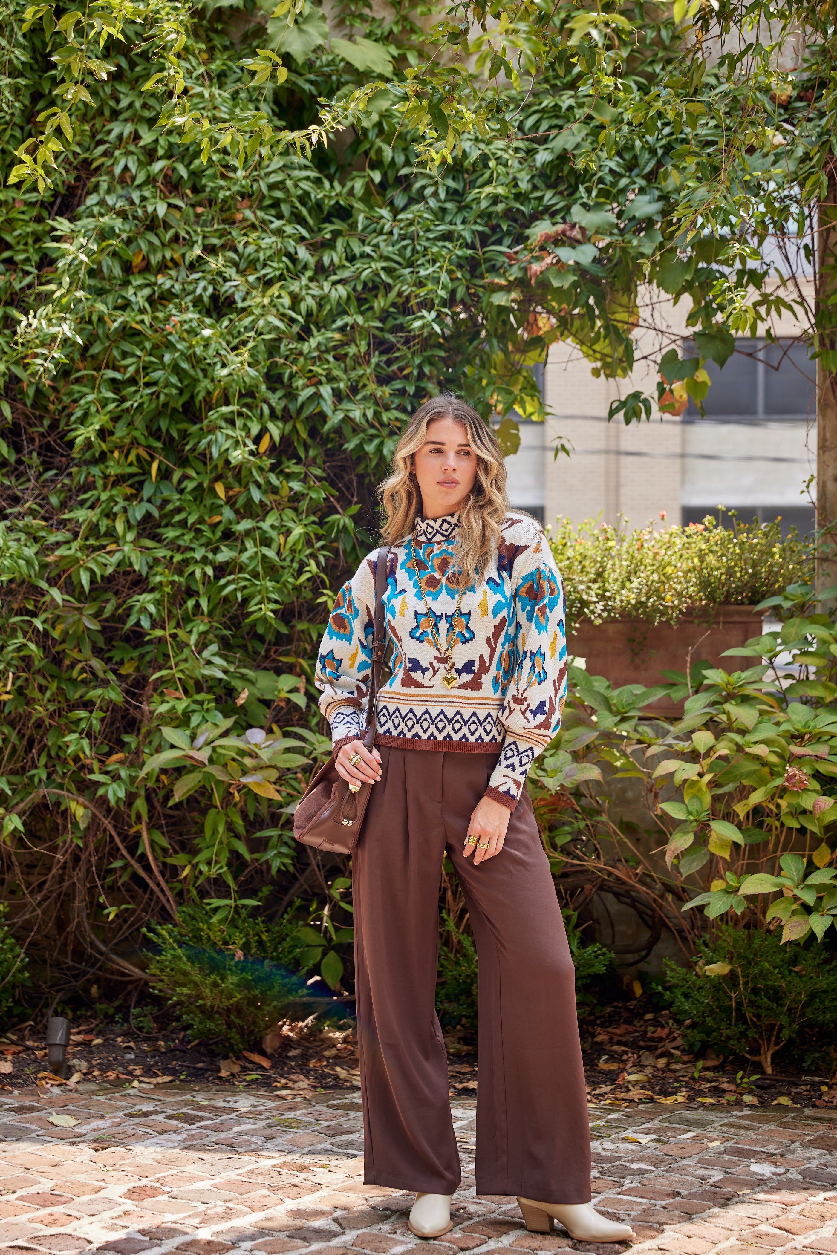 Gray Recycled Wide Leg Pants