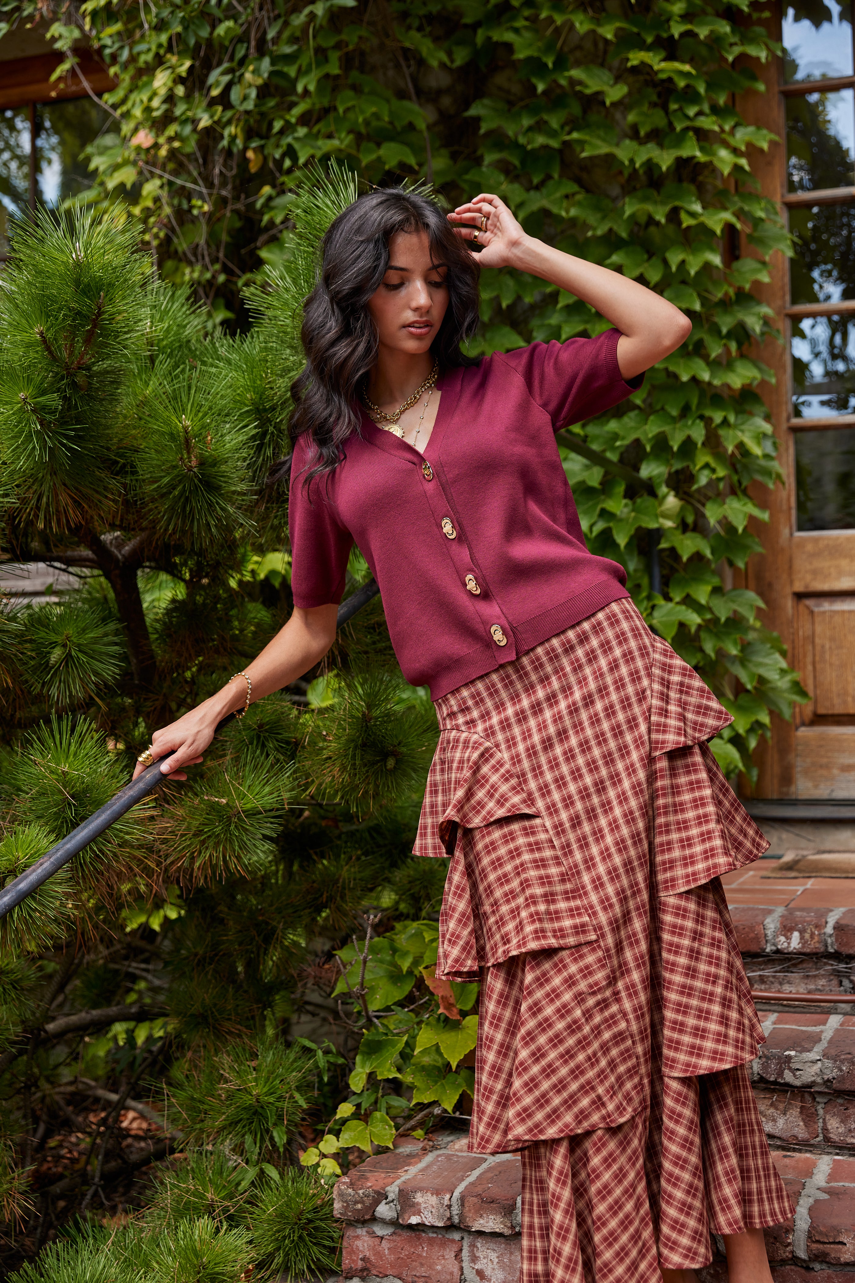 Sam Knit Button Top