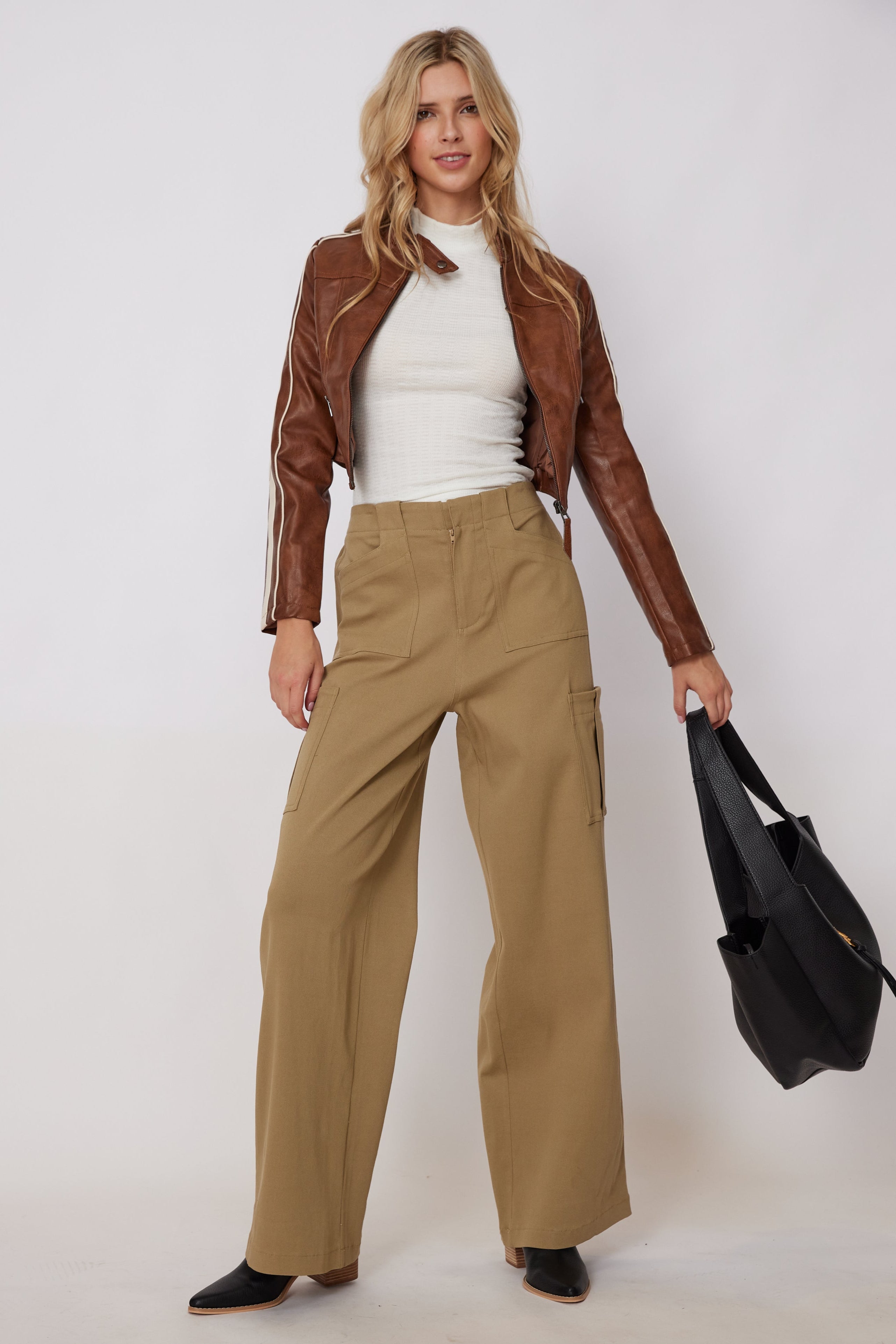 SALE - Leland Wide Leg Cargo Pants