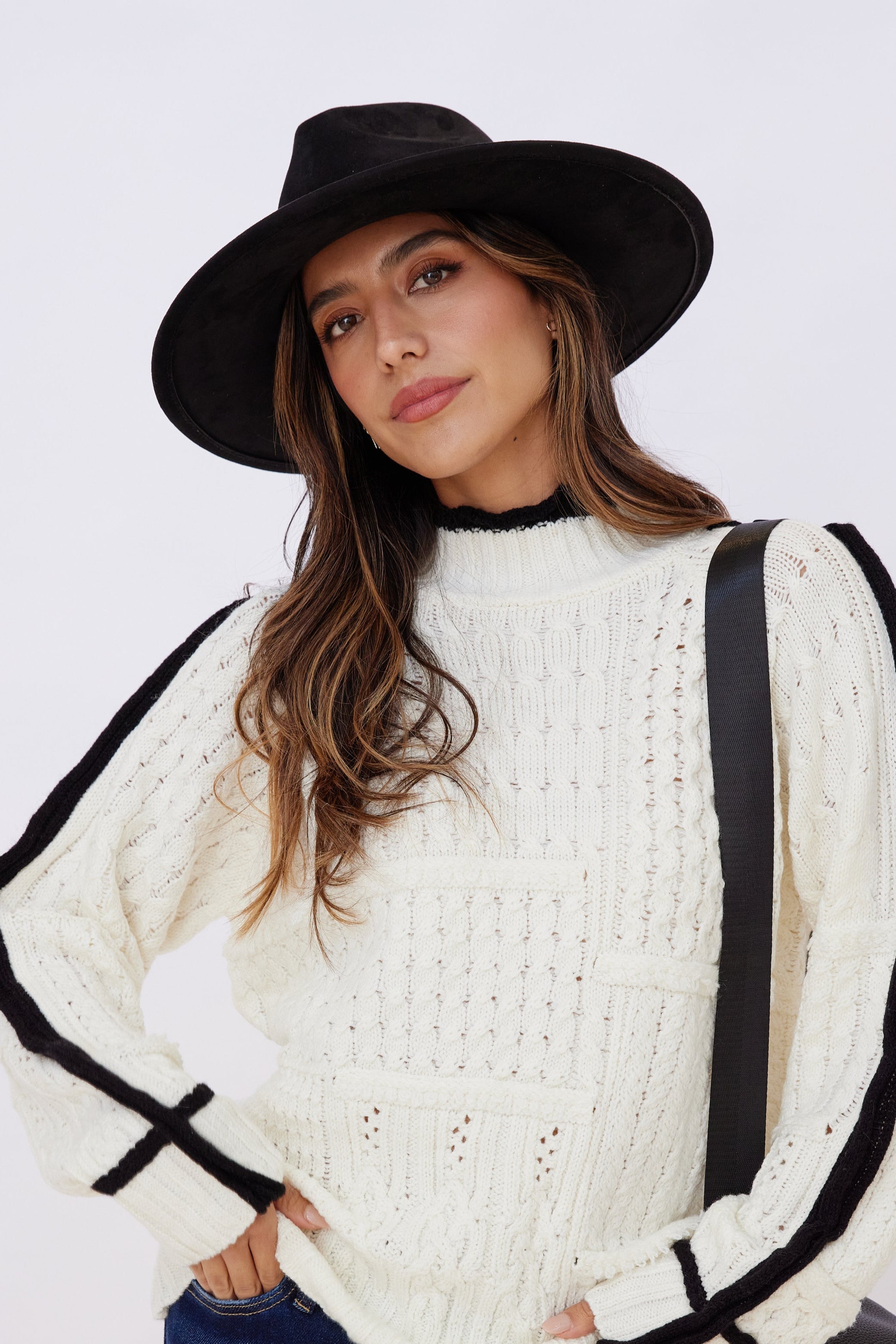 Atlas Faux Suede Fedora with Braided Band