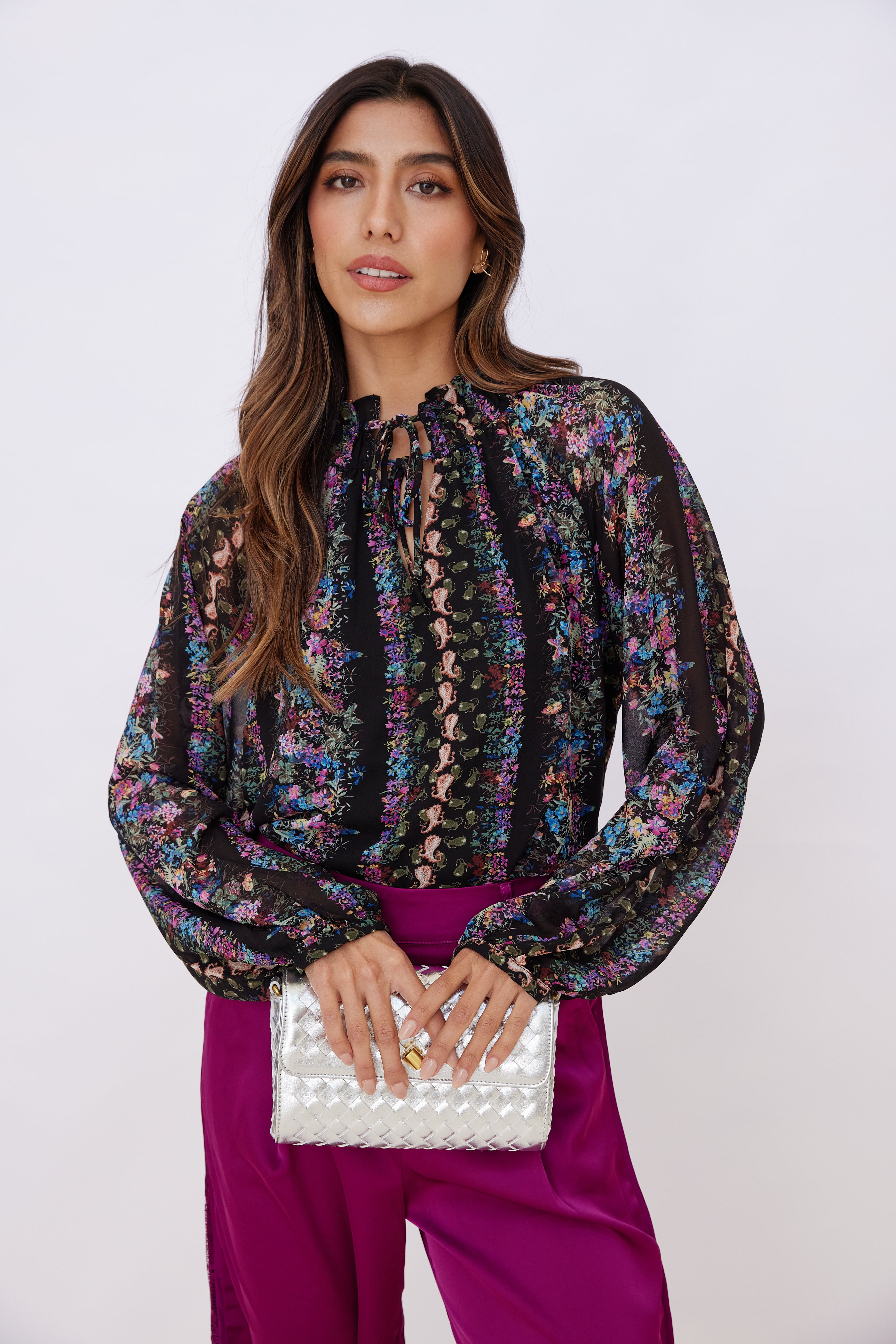 SALE - Marie Floral Long Sleeve Top
