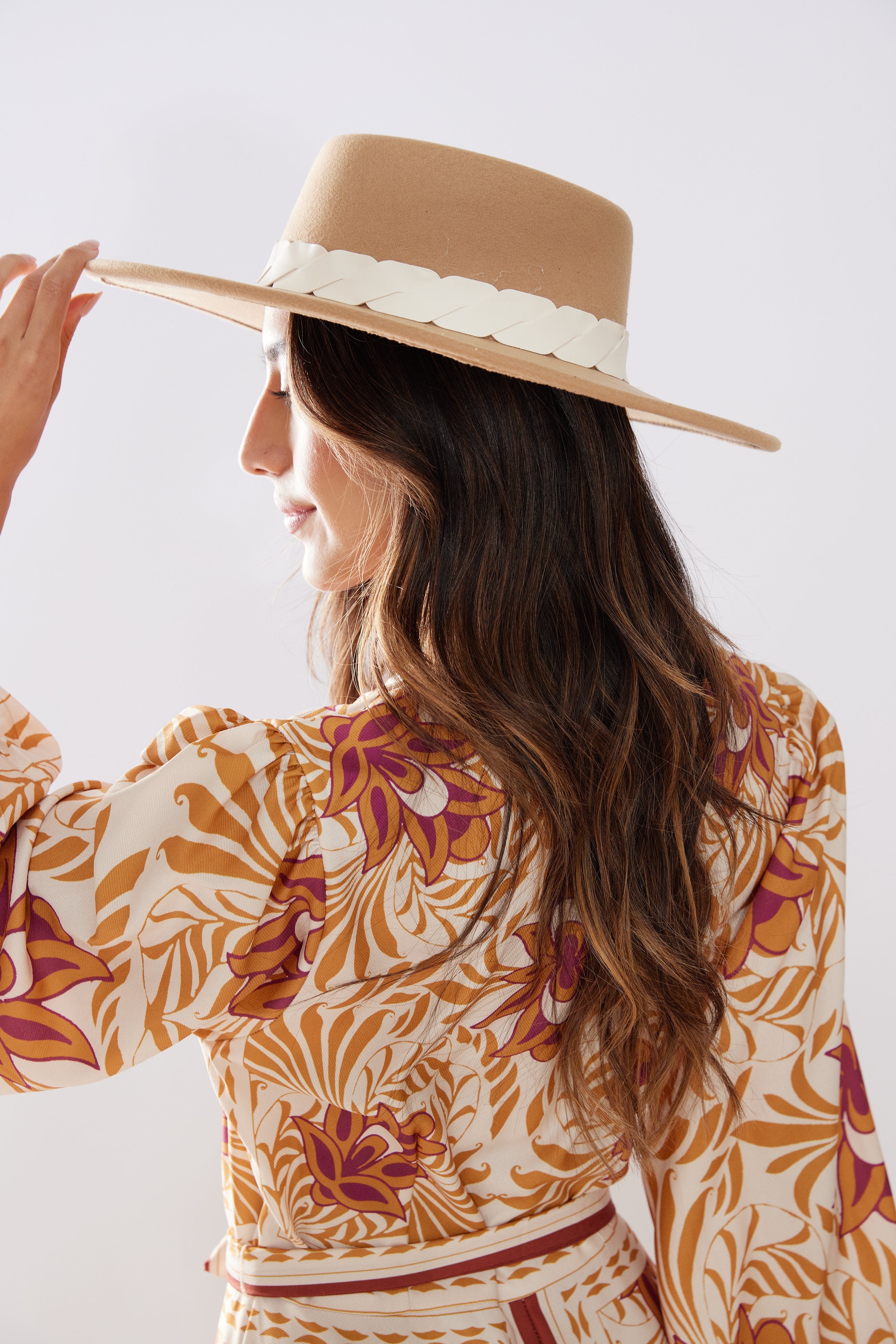Ramsey Vegan Leather Trim Fedora