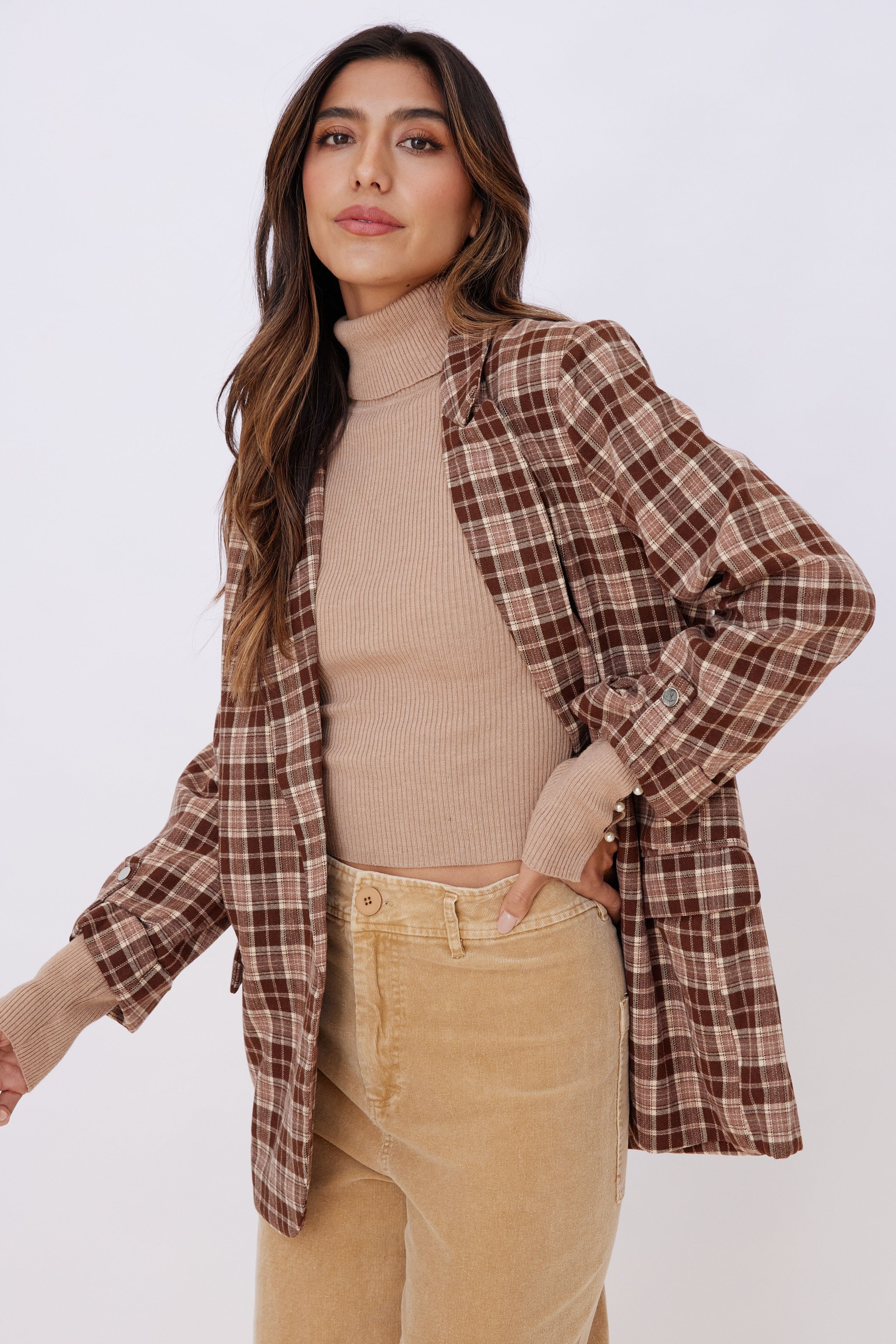 Lily Plaid Blazer