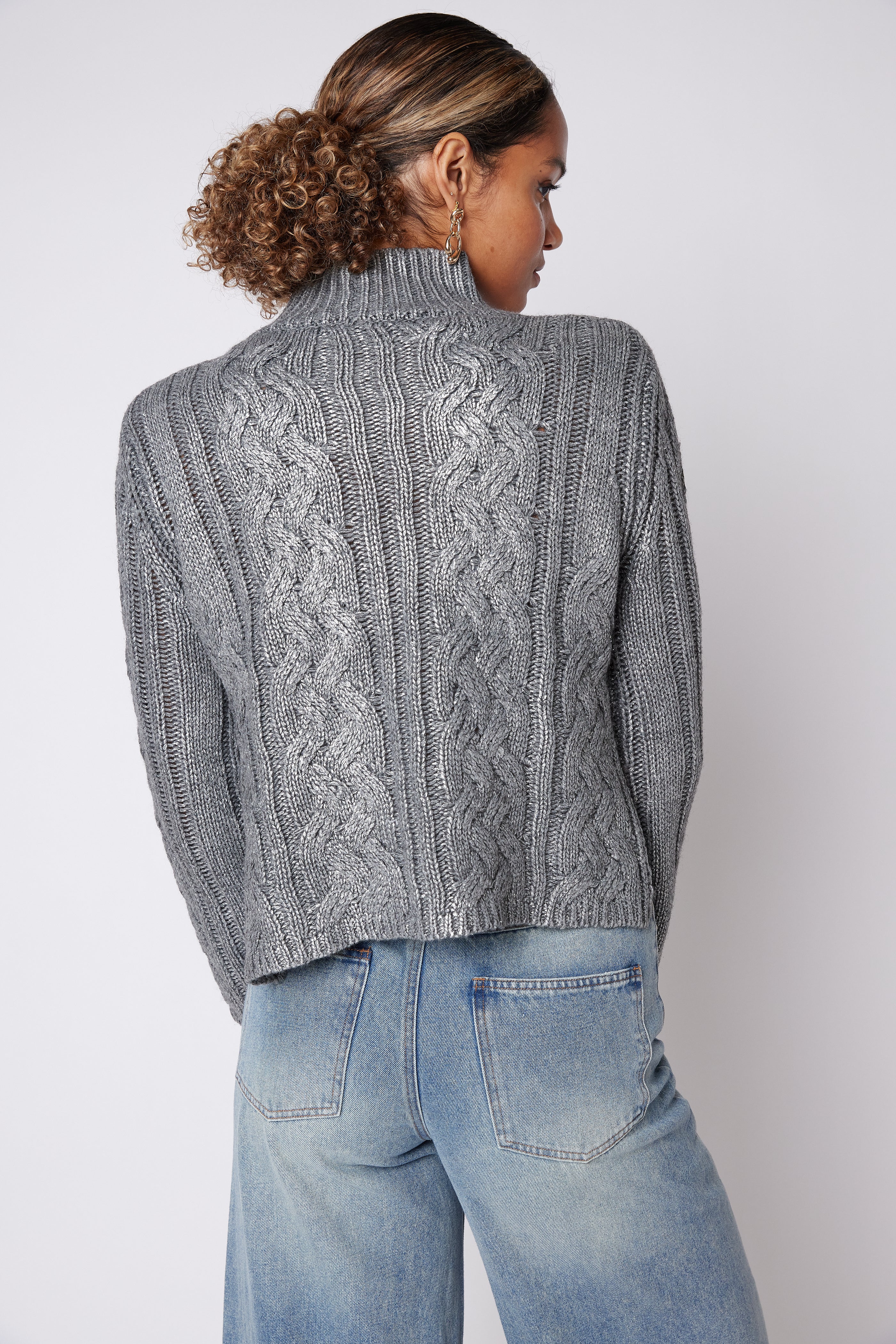 SALE - Keira Turtleneck Cable Sweater