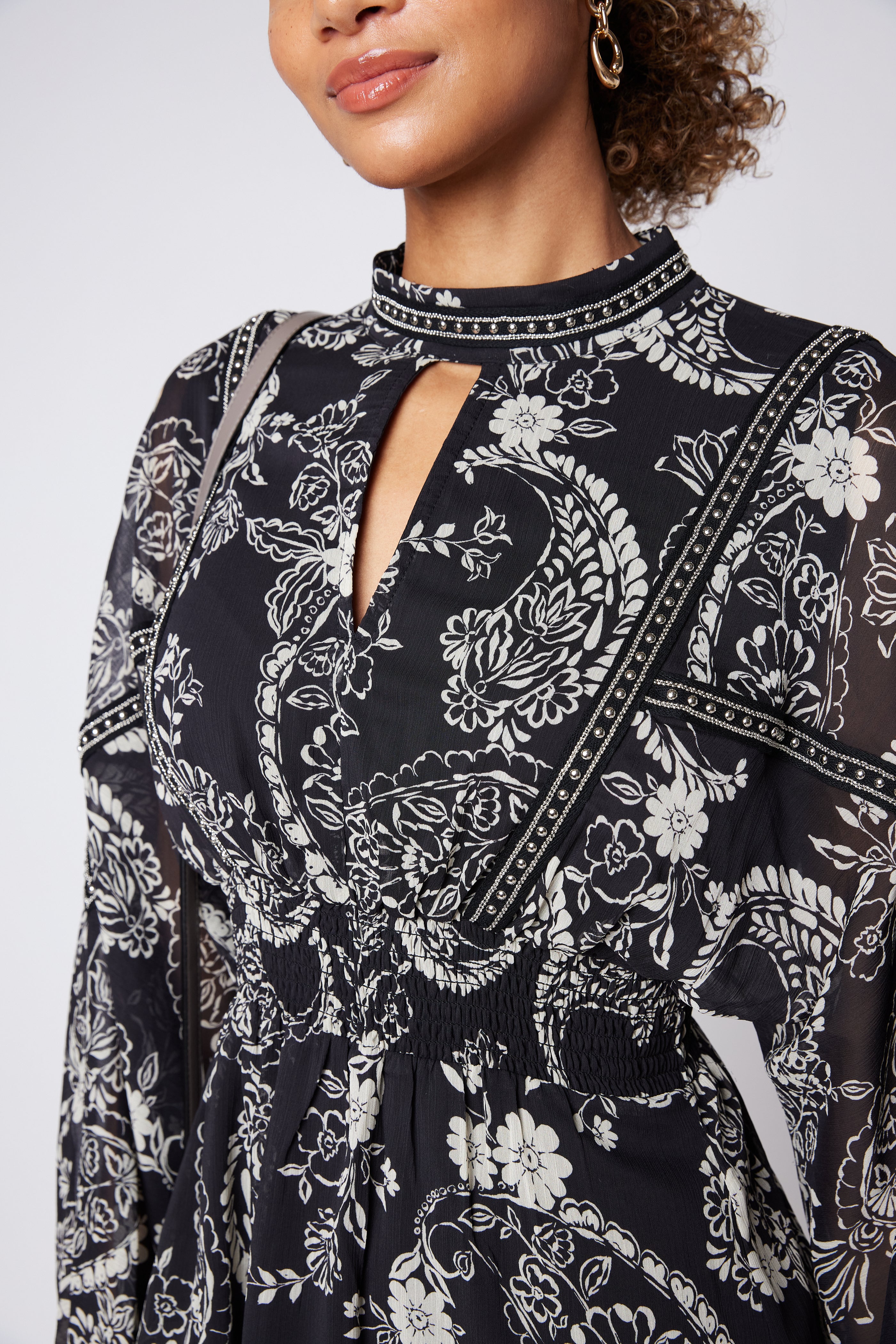 SALE - Felix Paisley Long Sleeve Dress