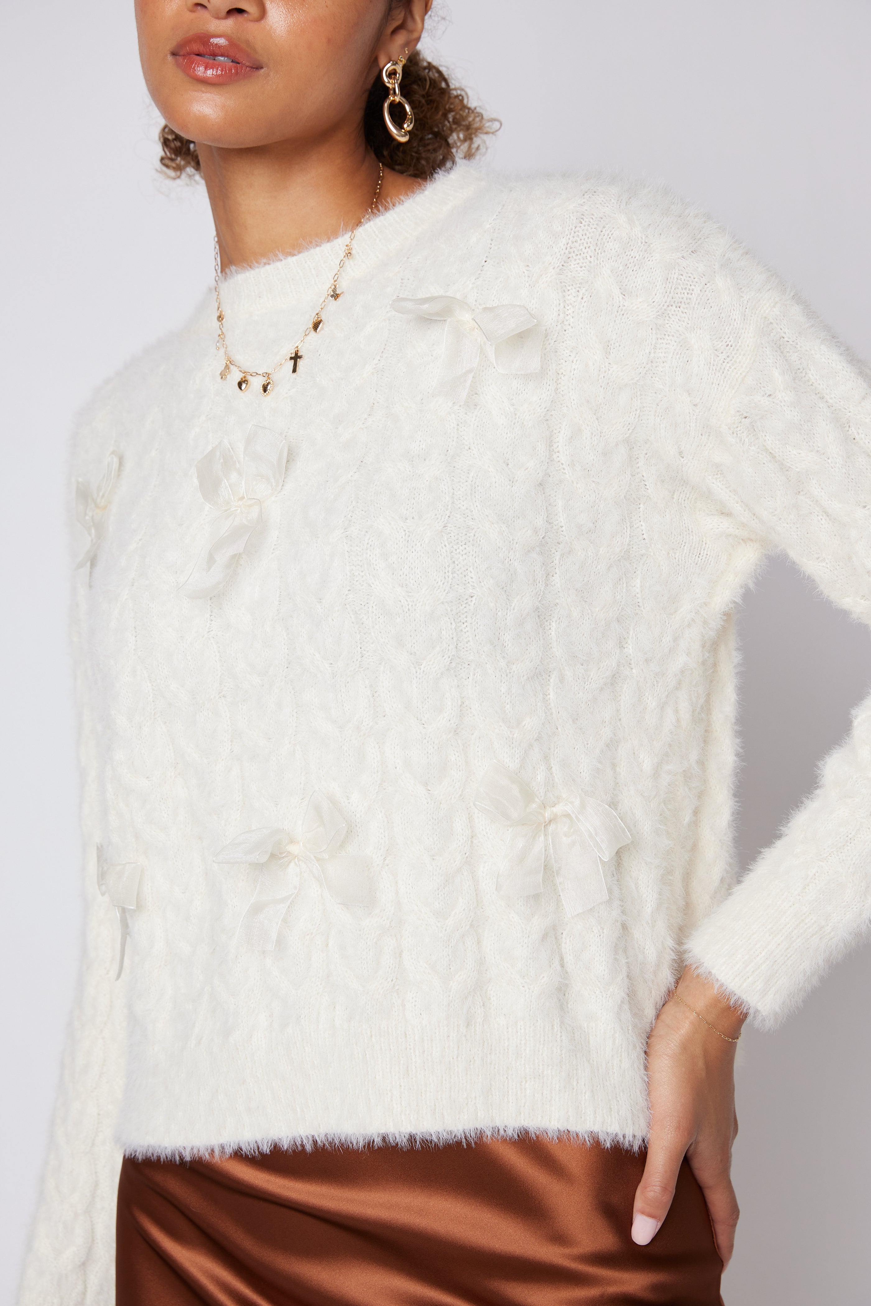 SALE - Ramsey Ribbon Twist Detail Sweater