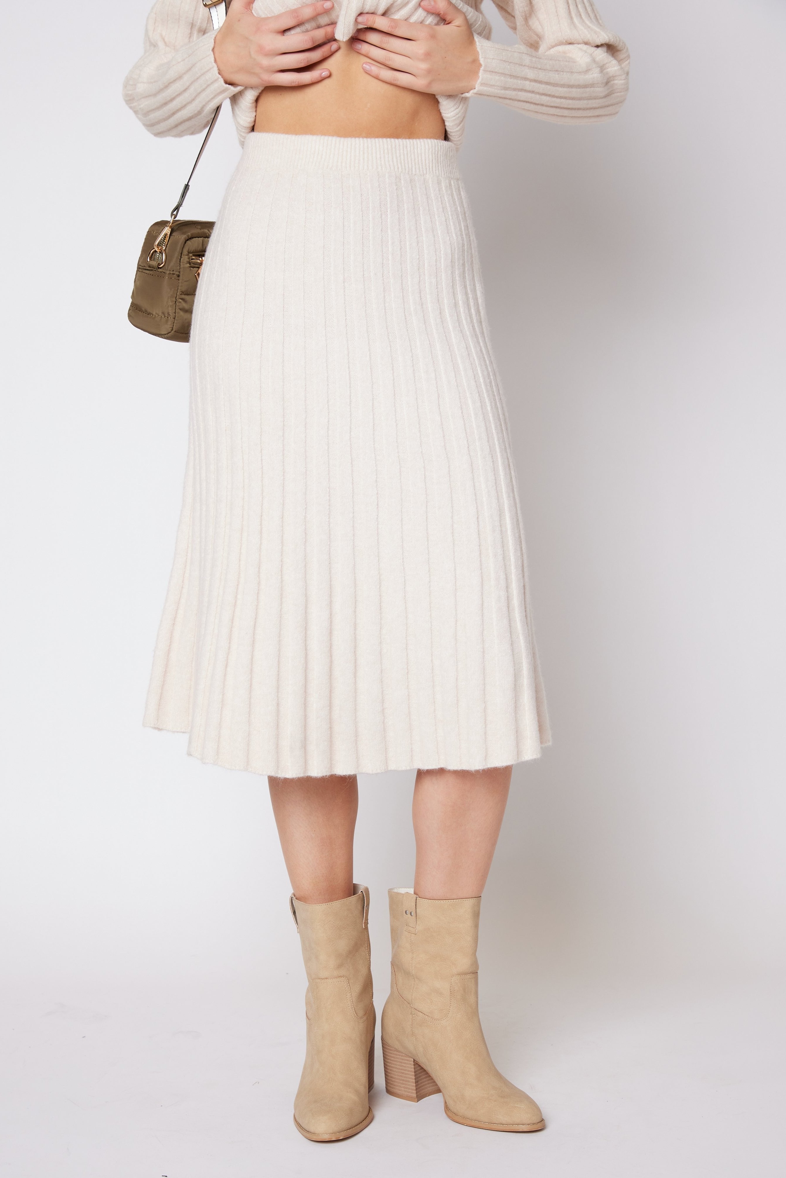 SALE - Hayes Flare Sweater Midi Skirt