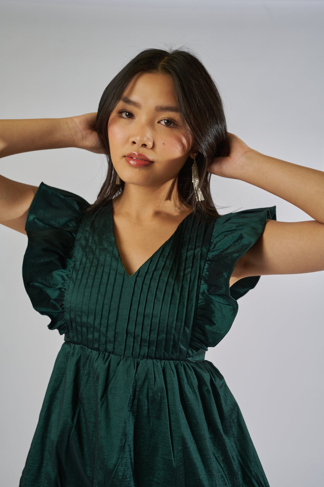 Jovi Ruffle Sleeve Mini Dress - fab'rik