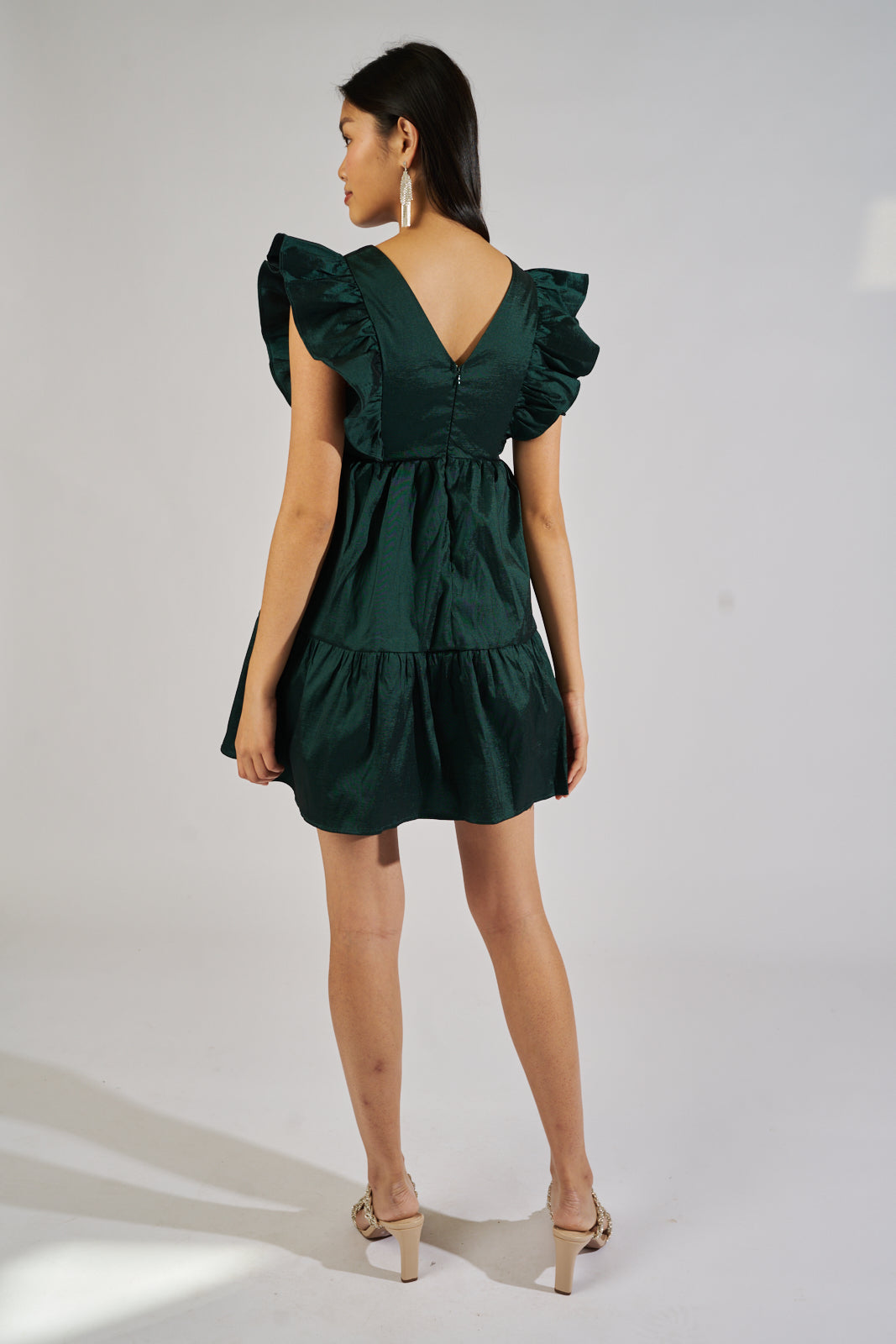 Jovi Ruffle Sleeve Mini Dress - fab'rik