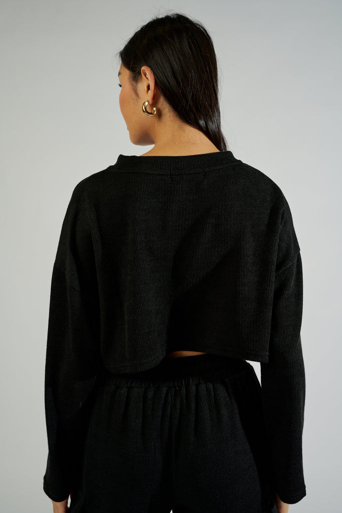 Reese Cropped Knit Top - fab'rik