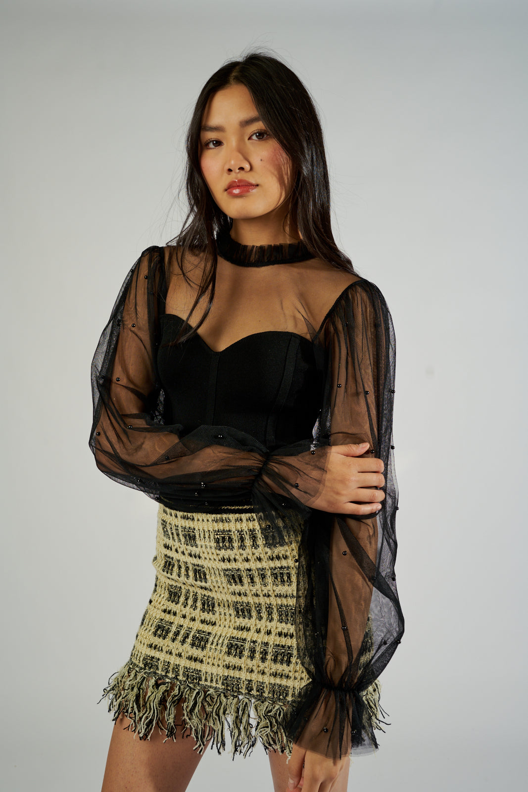 Darci Embellished Detail Blouse - fab'rik