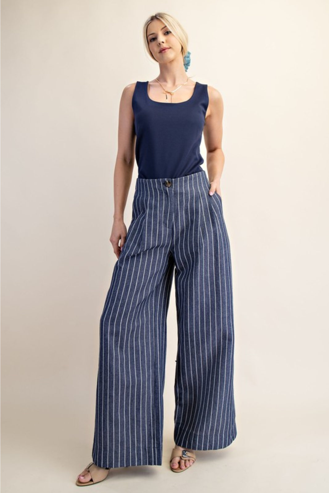 Tia High Waist Wide Pant