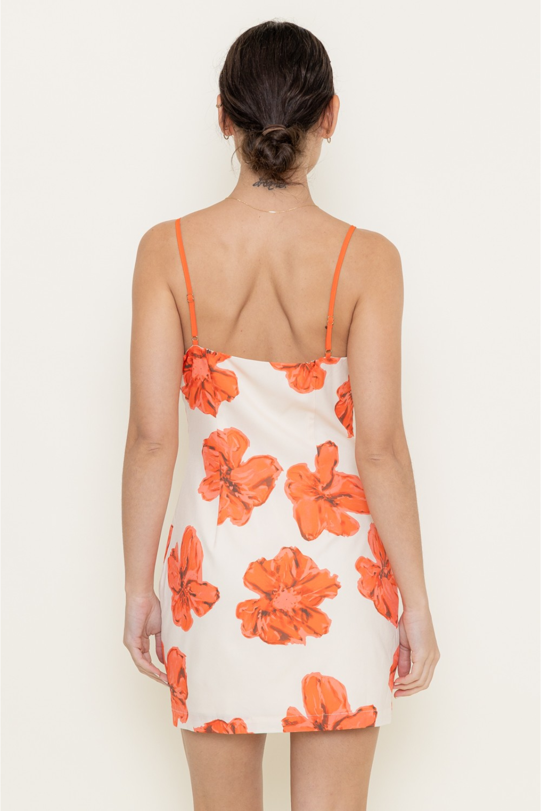 Davis Peekaboo Contrast Mini Dress