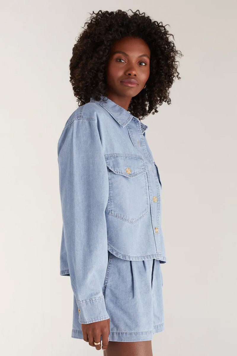 Z Supply Sunseeker Chambray Jacket - fab'rik