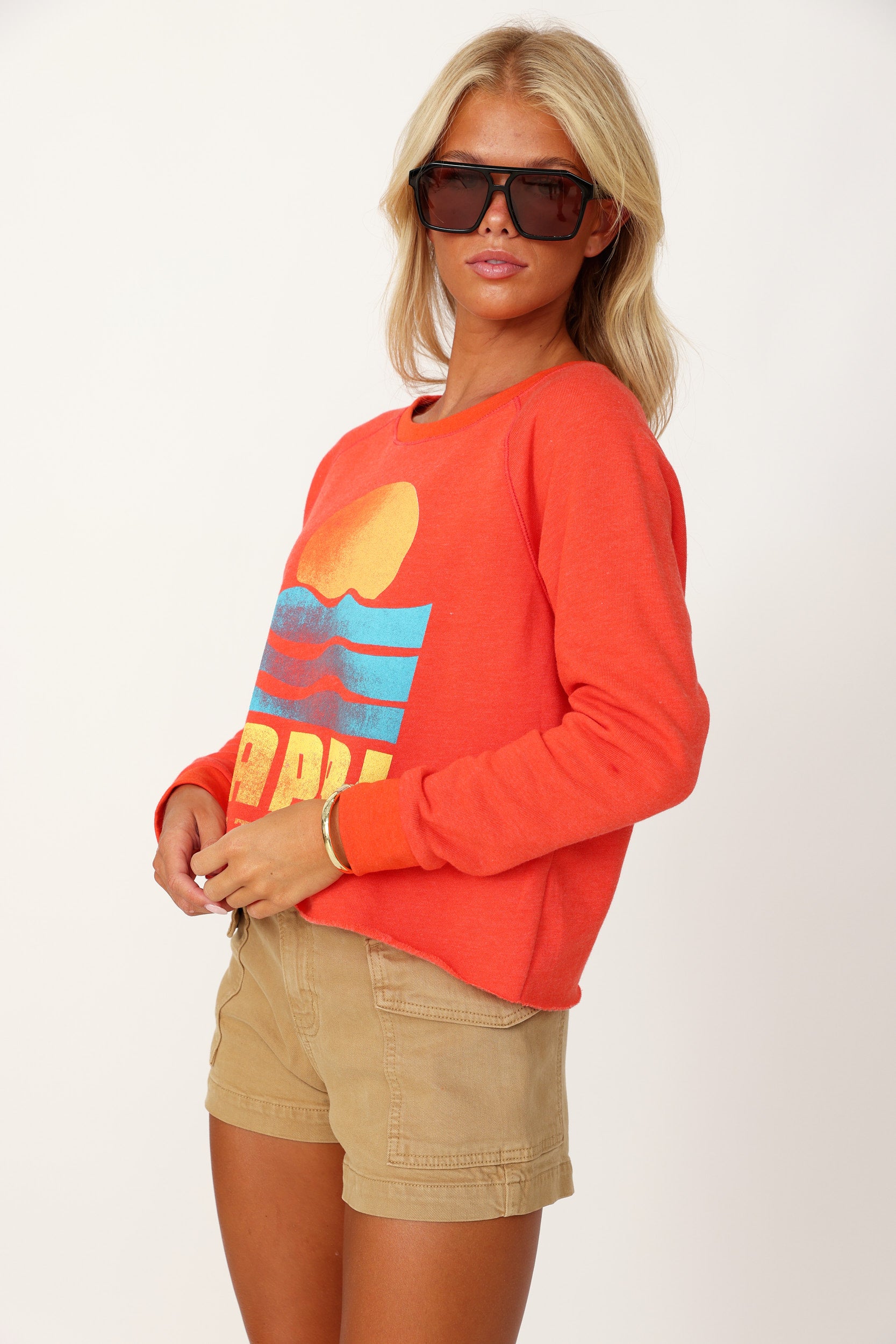 SALE - "Capri" Pullover Crop Sweatshirt