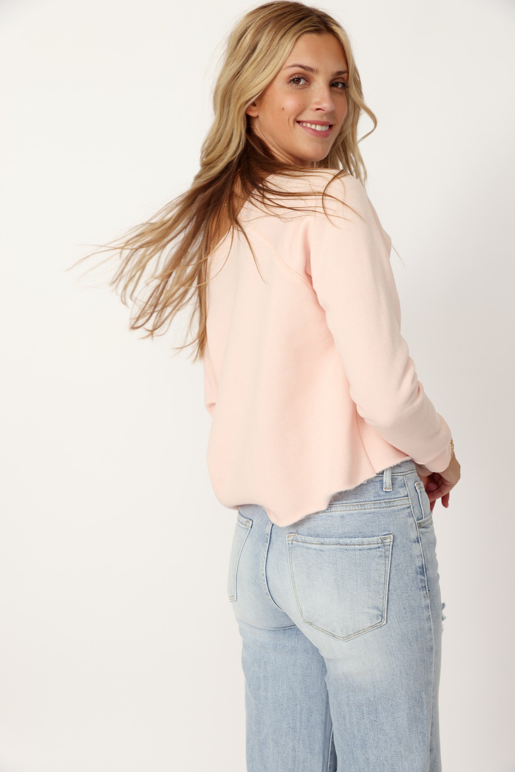 SALE - "Cannes Sailing Club" Pullover Crop Sweatshirt