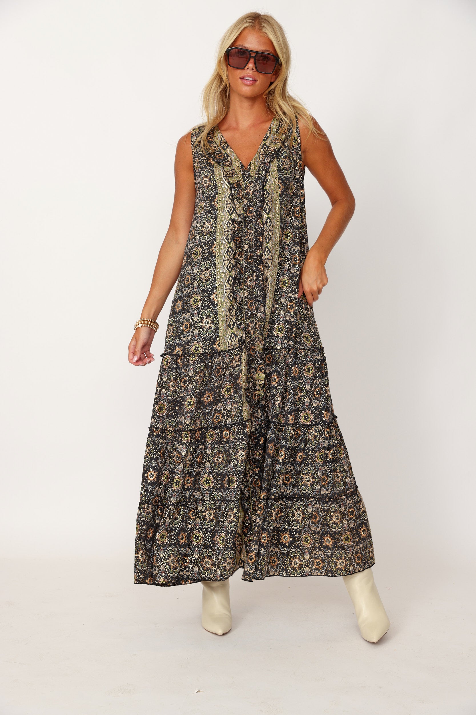 SALE - Melton Printed Maxi Dress