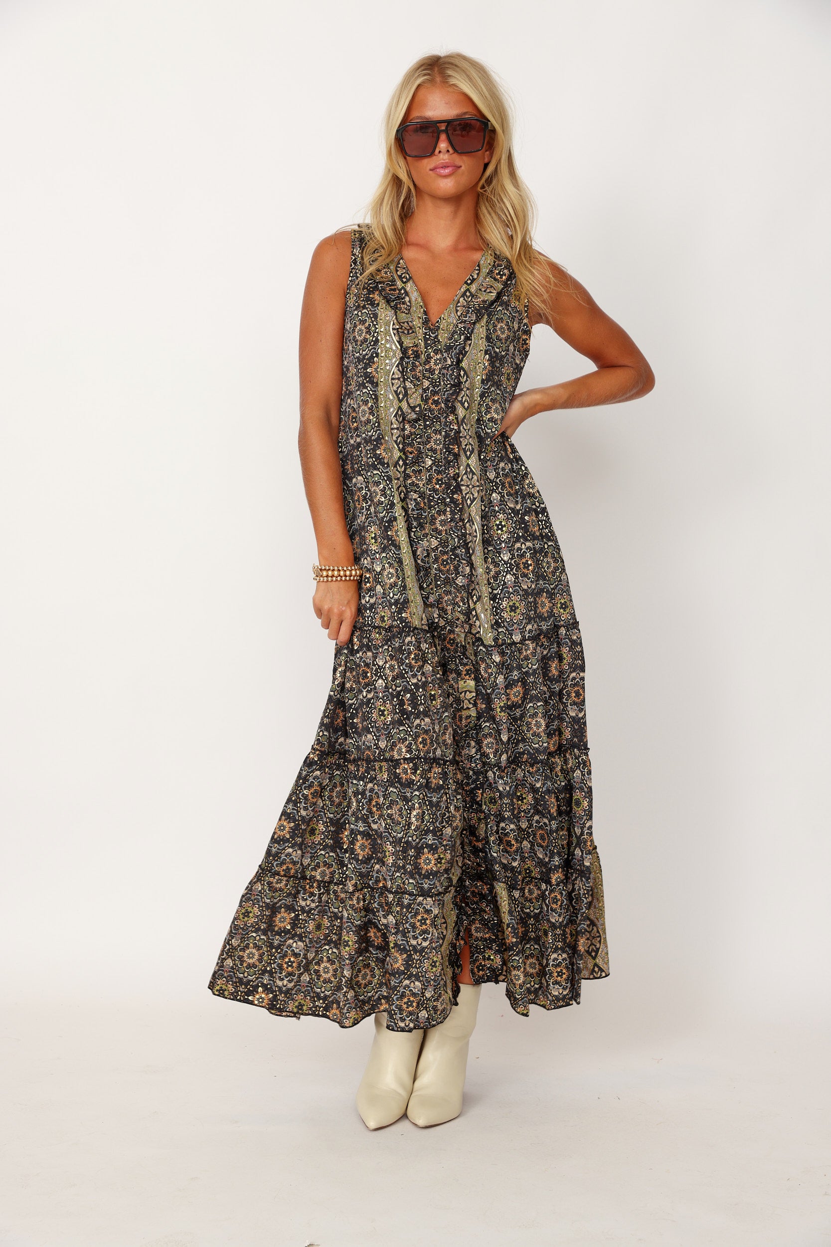 SALE - Melton Printed Maxi Dress