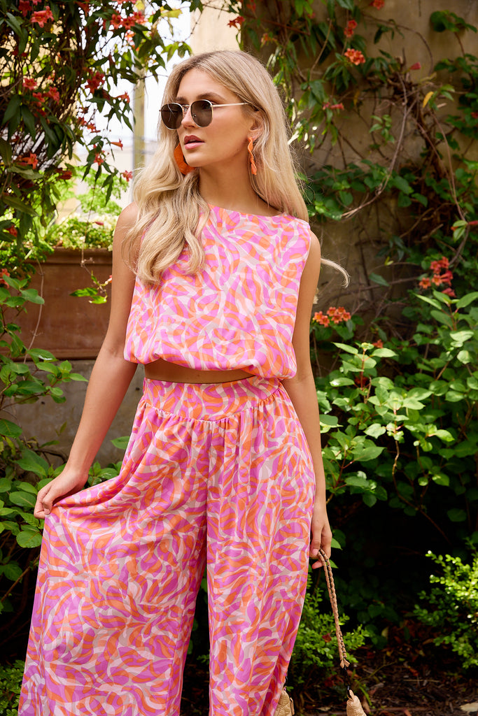 Ashton Must Be Love Bubble Cropped Top - fab'rik