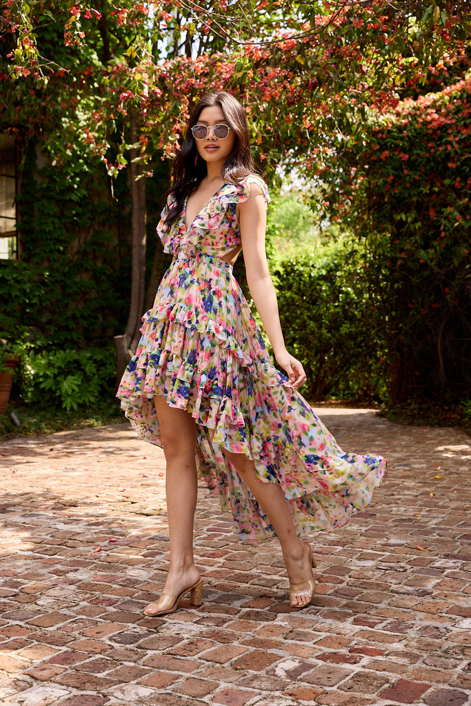 Molly Ruffle High Lo Dress - fab'rik