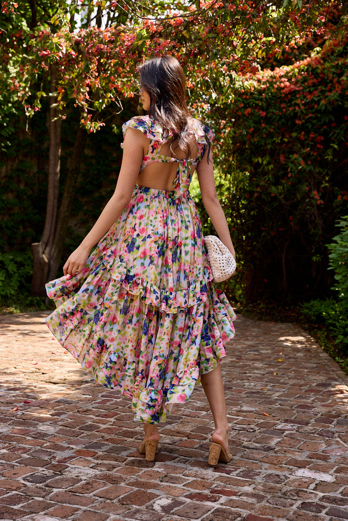 Molly Ruffle High Lo Dress - fab'rik