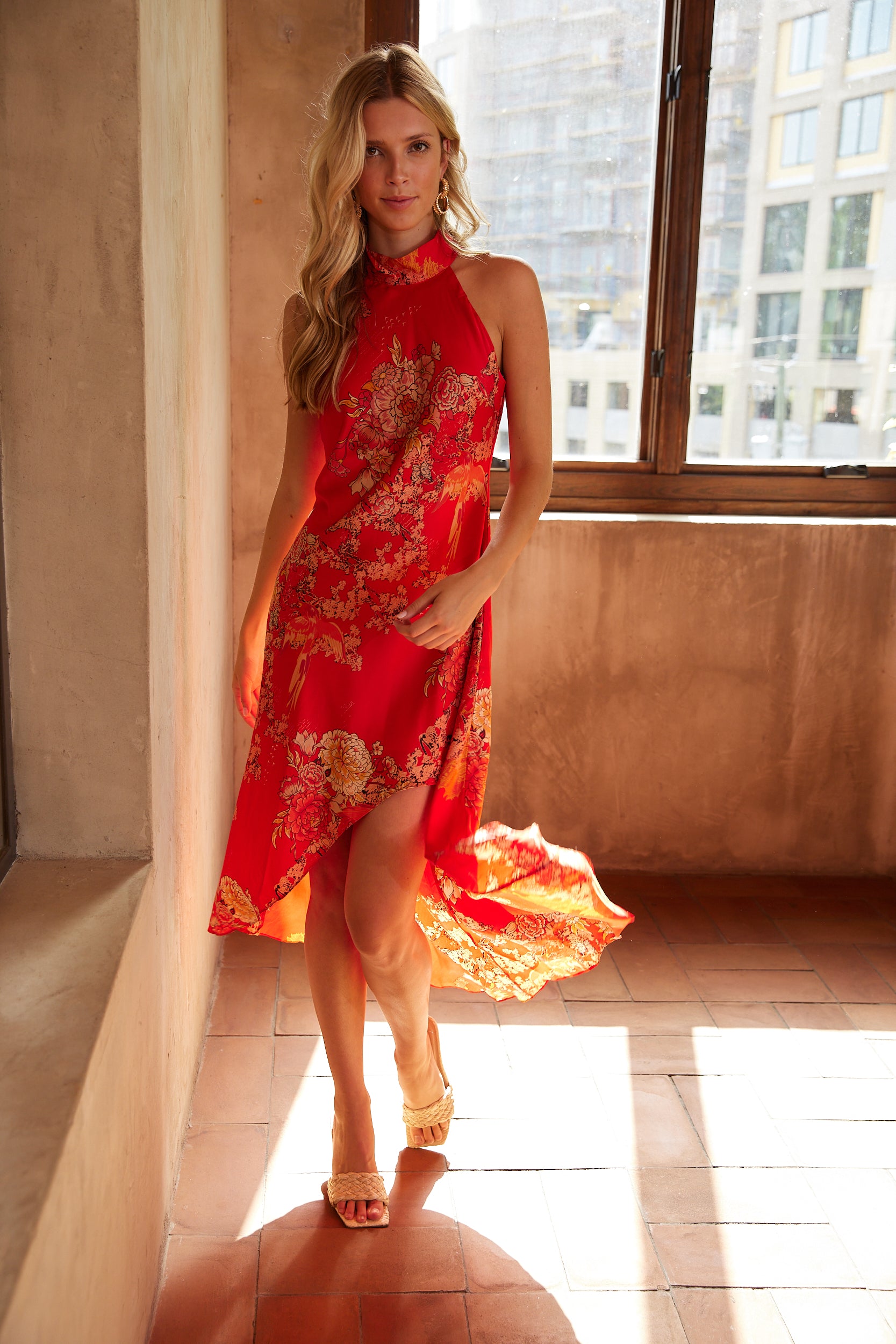 SALE - Nicola Floral Halter Dress