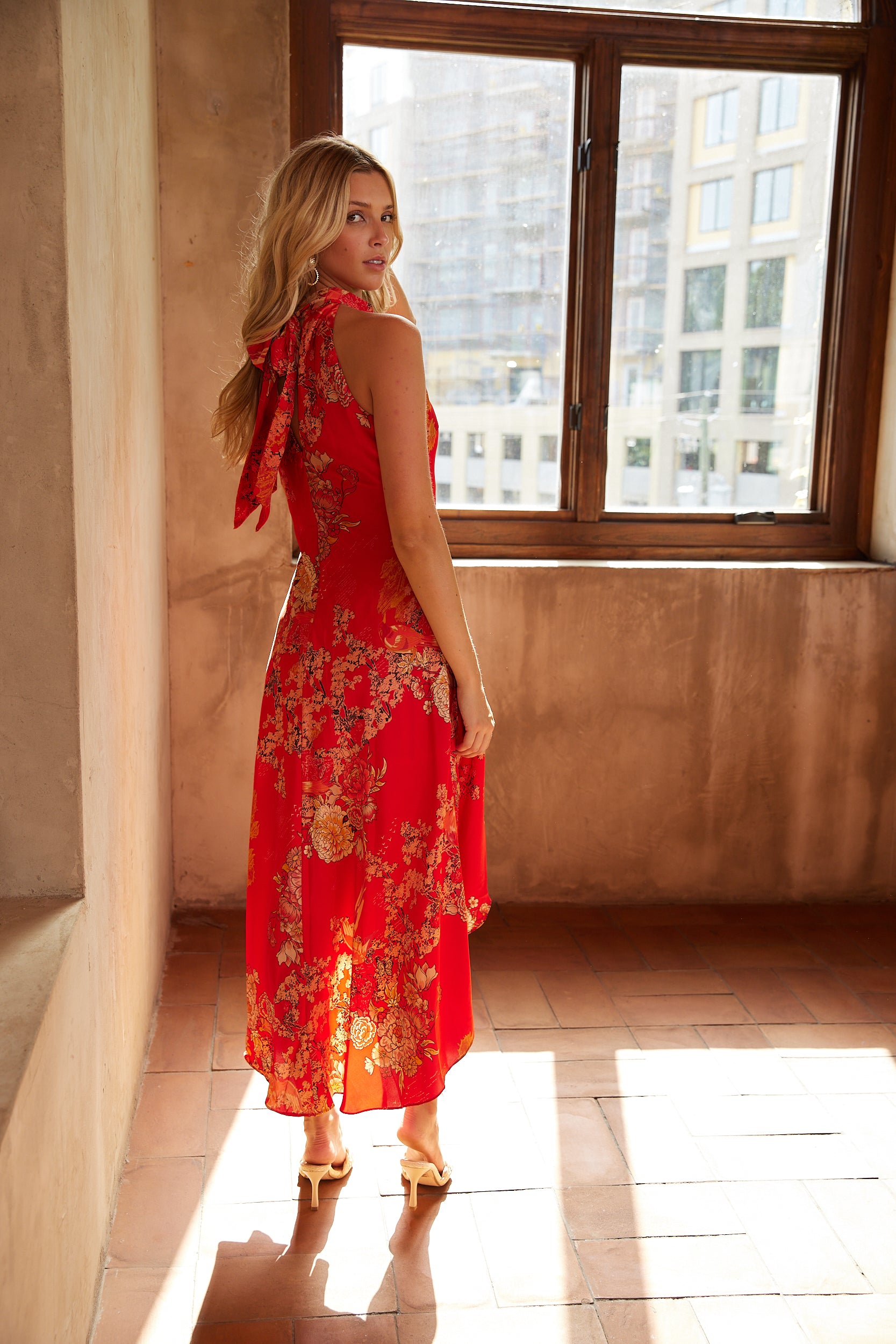 SALE - Nicola Floral Halter Dress