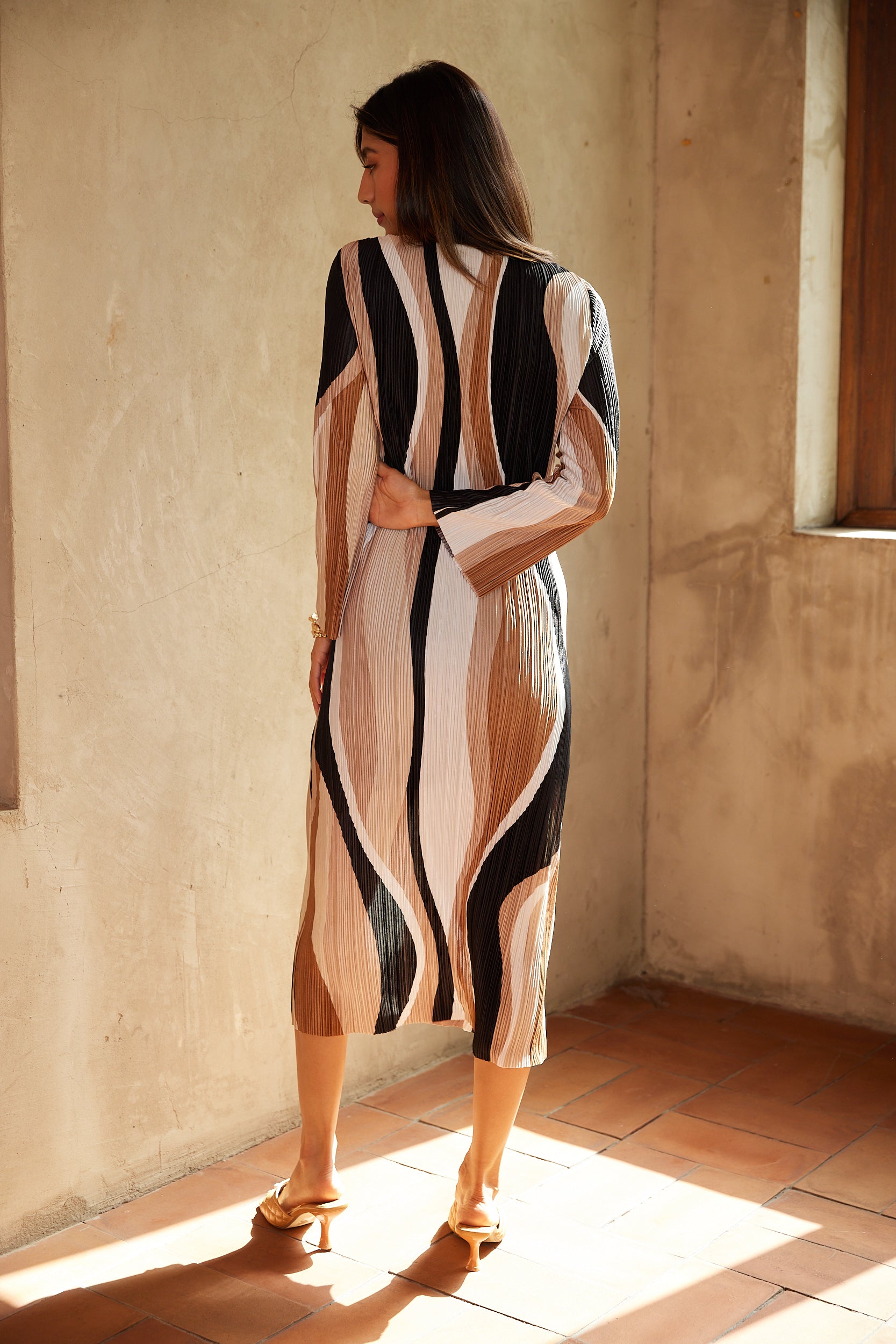 SALE - Seth Printed Long Sleeve Dress