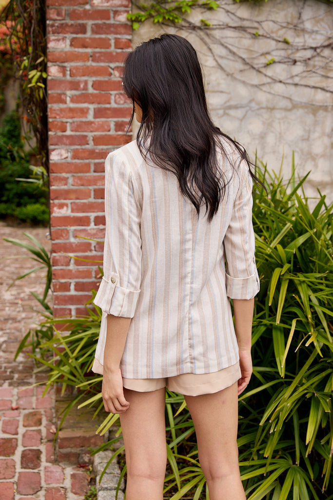 Cleo Striped Blazer - fab'rik