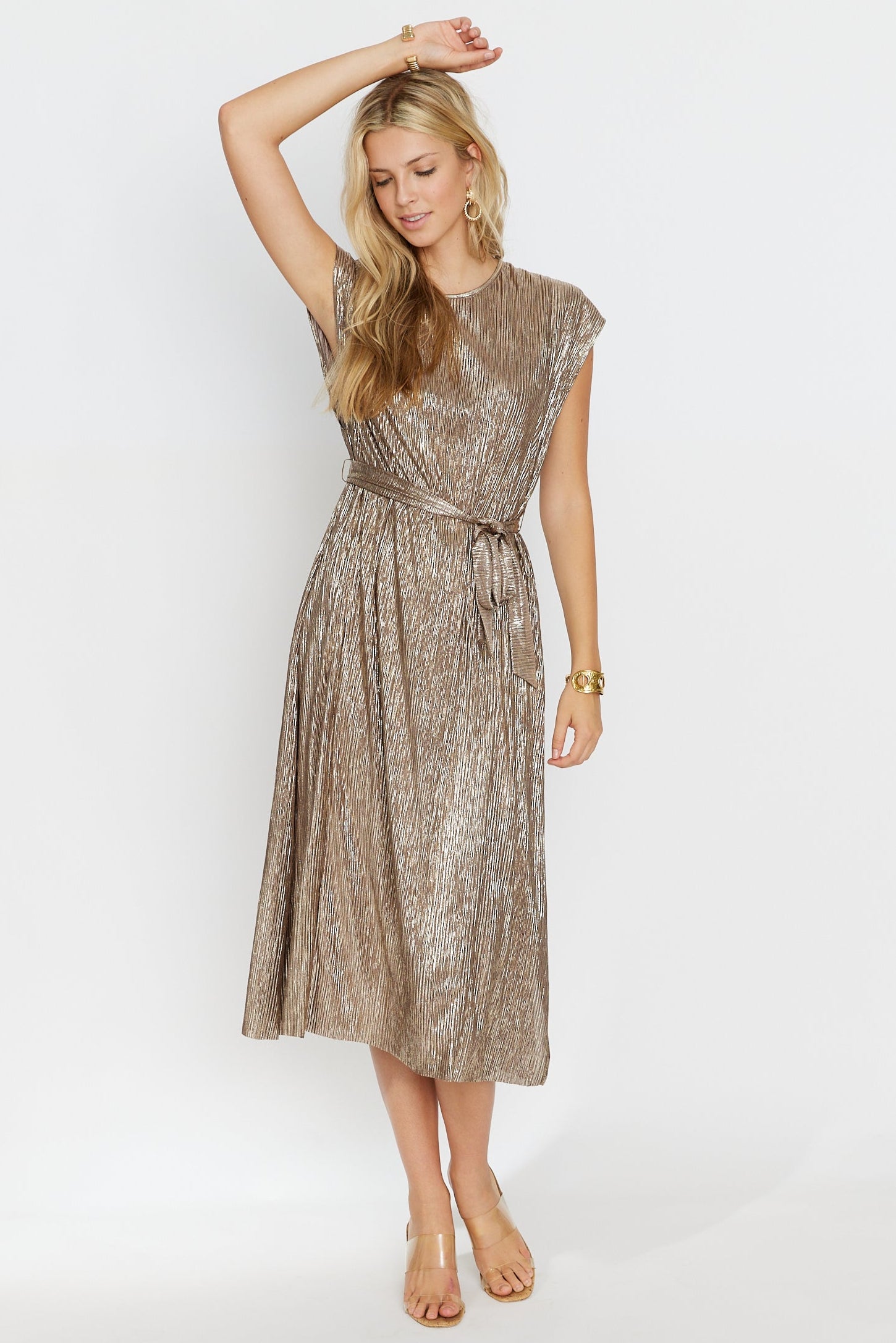SALE - Eden Metallic Midi Dress