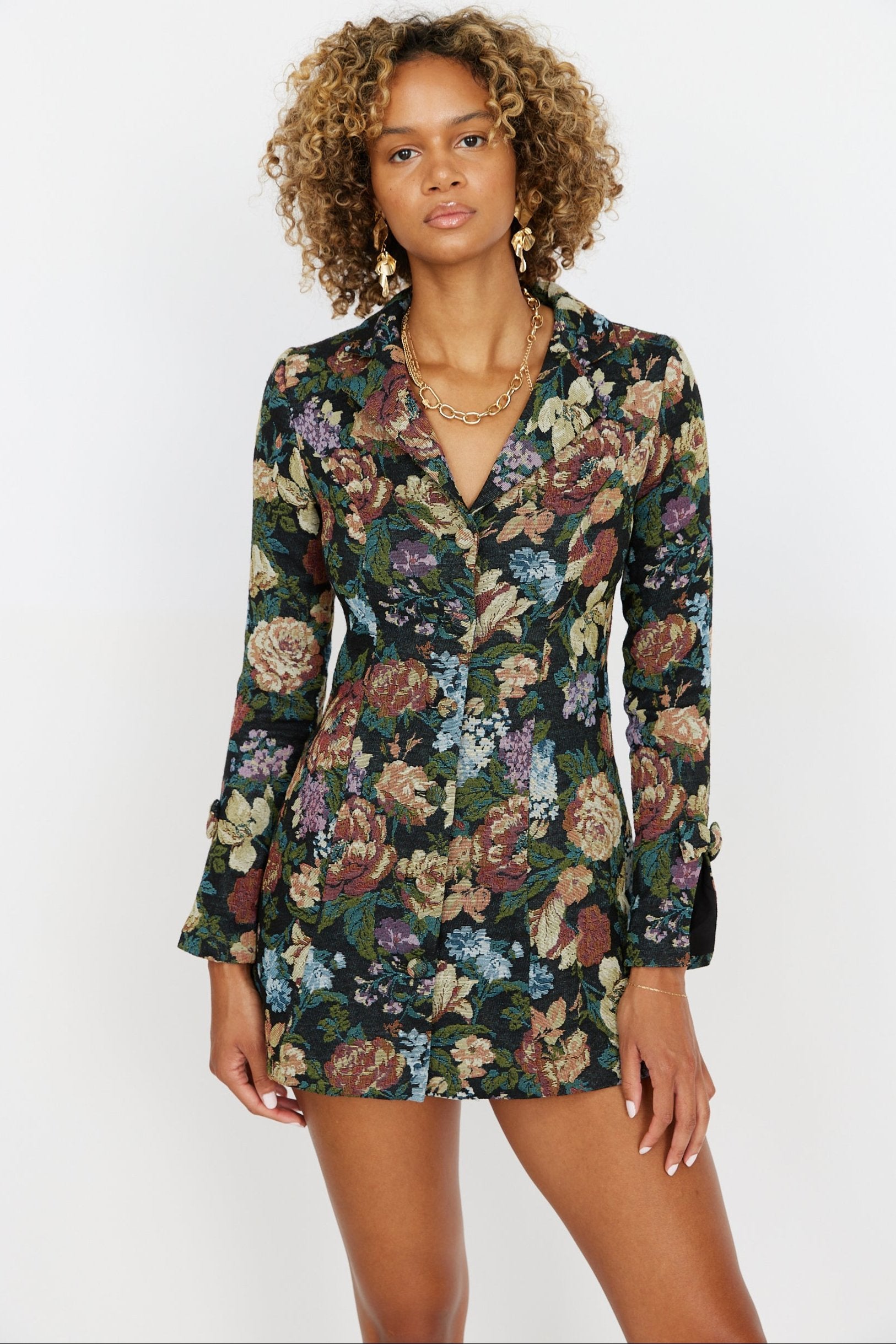 SALE - Fynn Floral Blazer Dress