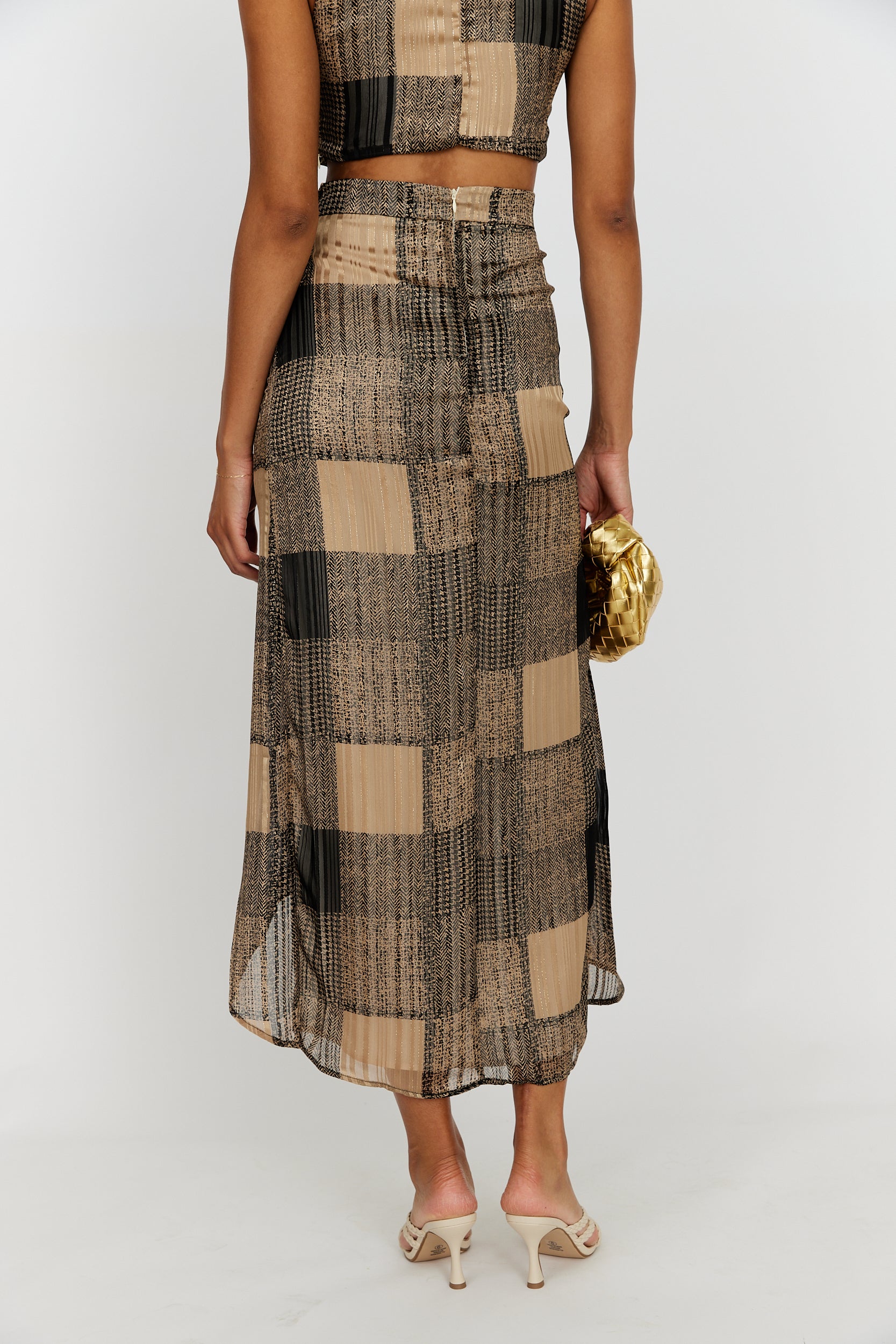 SALE - Portlyn Plaid Wrap Skirt