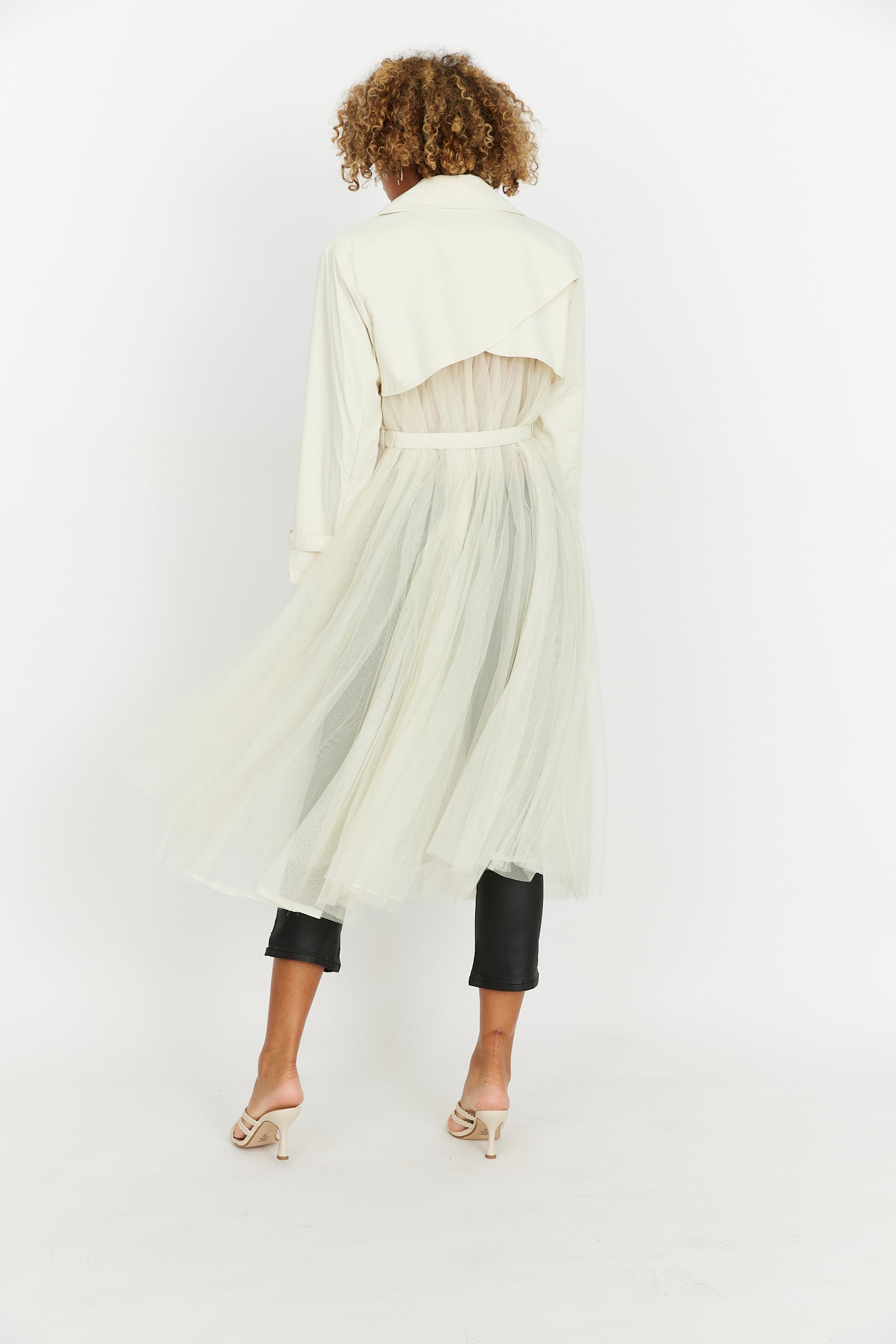 Bradshaw Tulle Detail Trench Coat