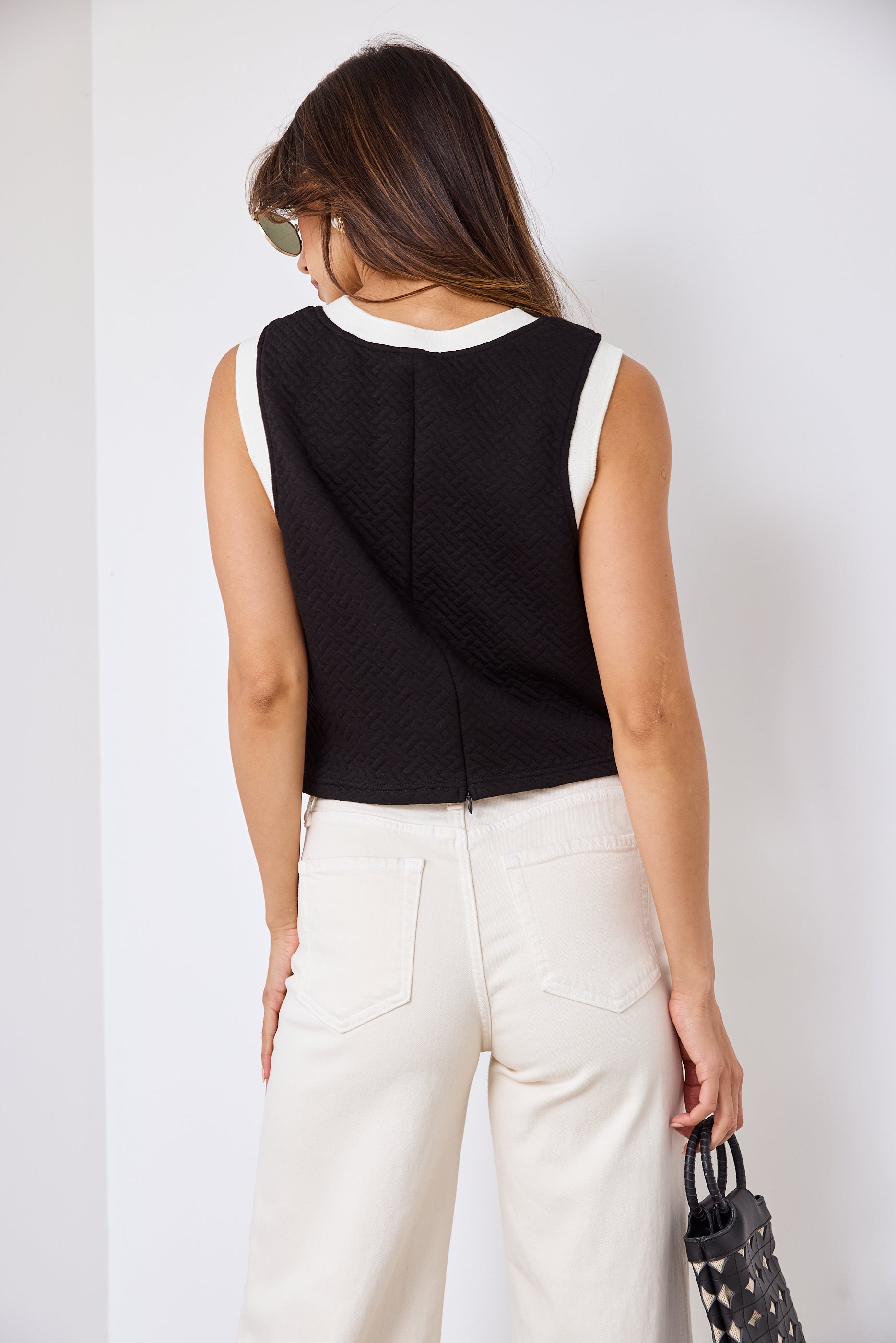 Coleman Cropped Knit Top - fab'rik