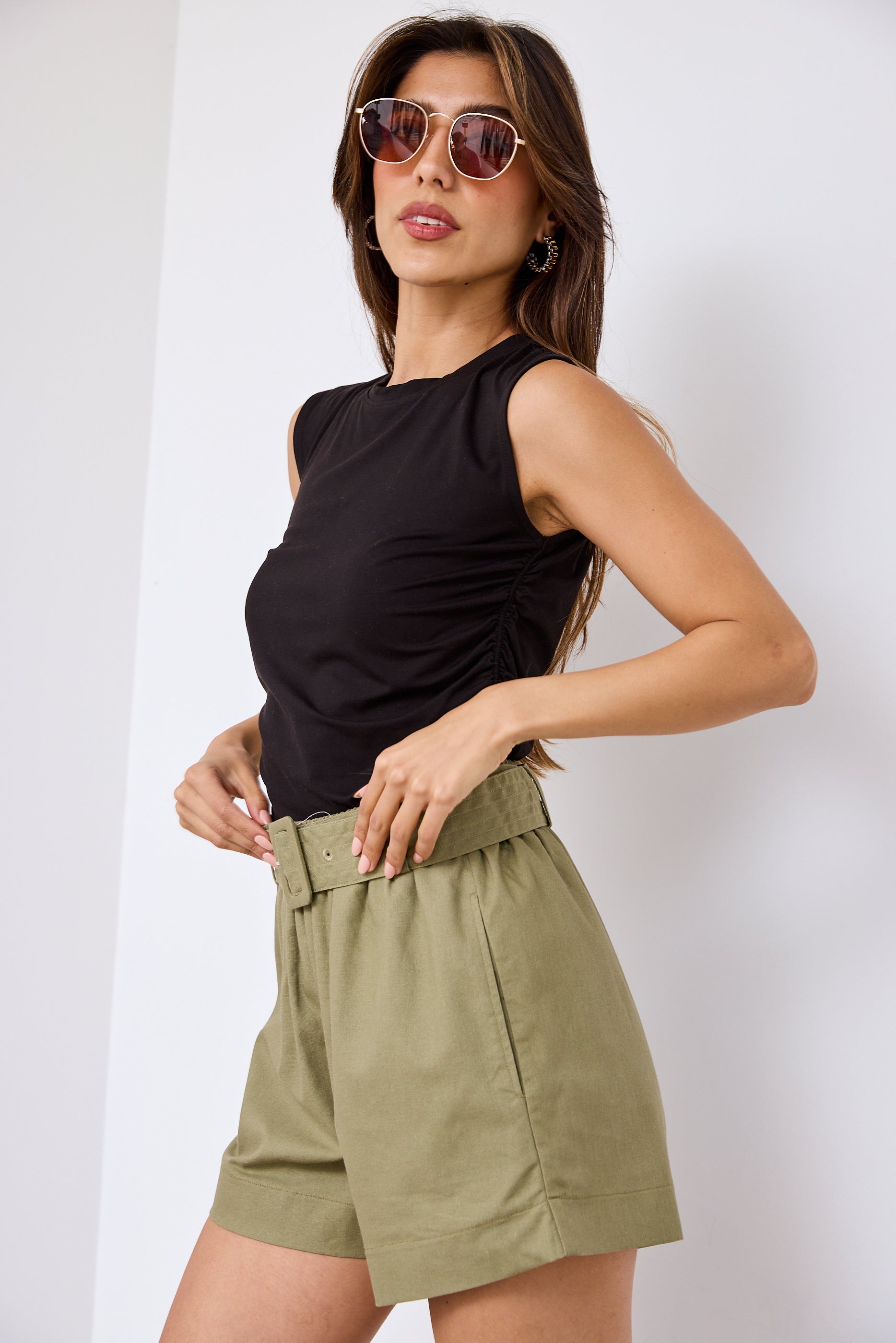 Carrie High Waisted Shorts - fab'rik