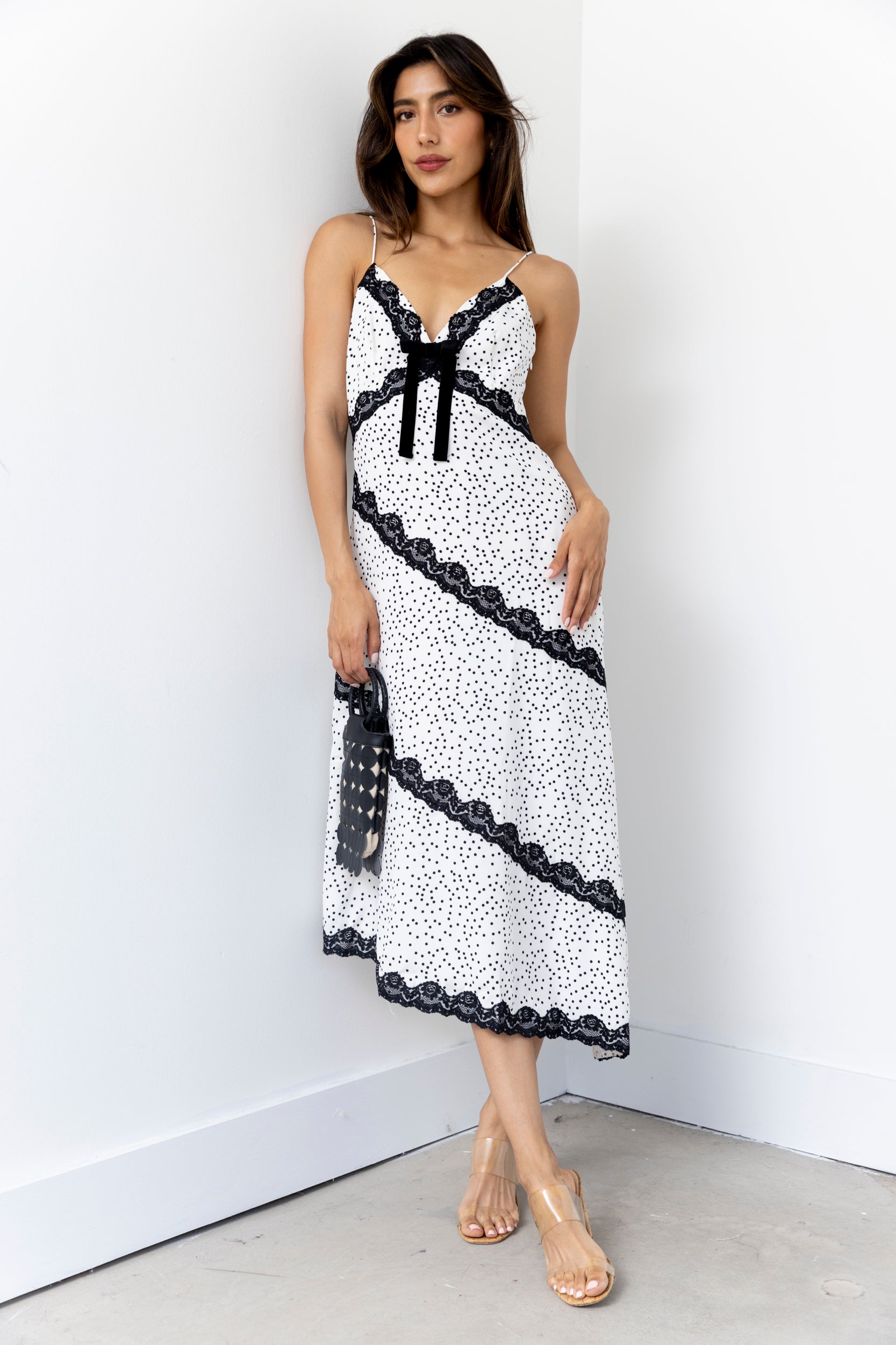 Charles Slanted Hemline Midi Dress - fab'rik