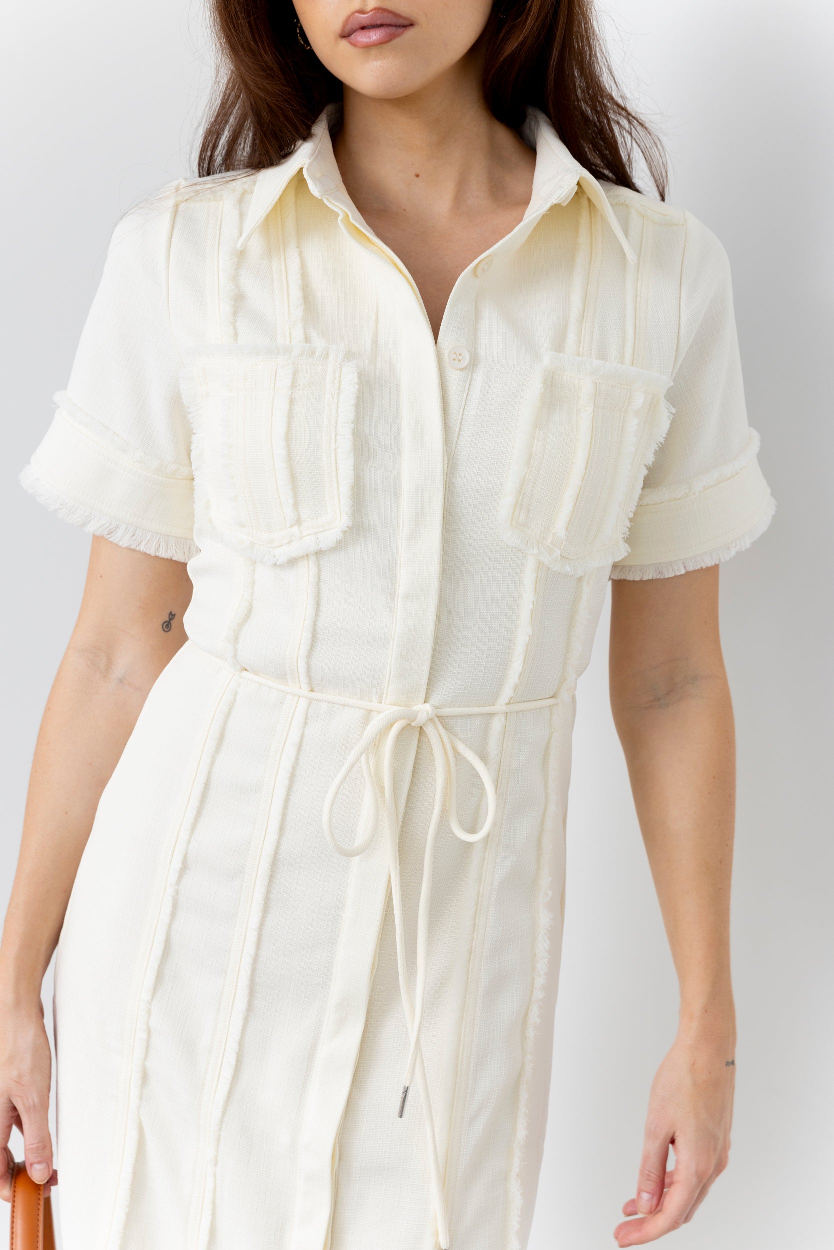 Dixon Fringe Detailed Midi Dress - fab'rik