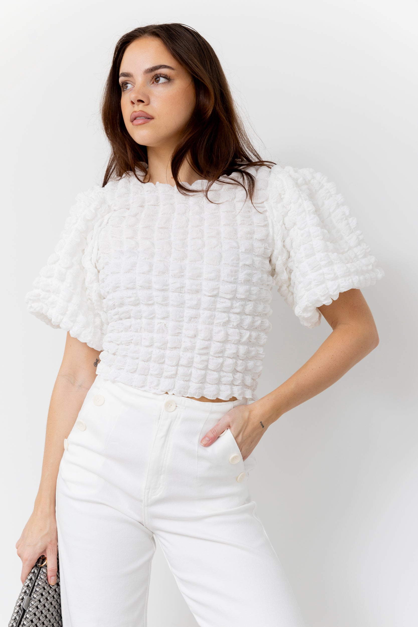 Oliver Balloon Sleeve Top - fab'rik