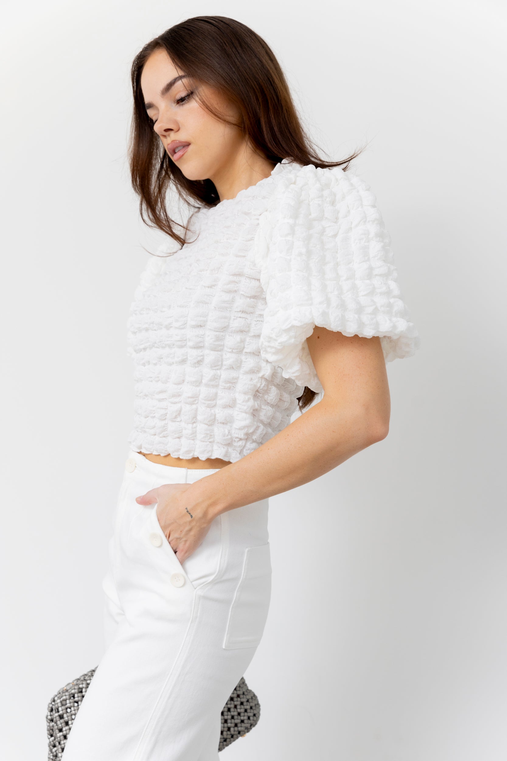 Oliver Balloon Sleeve Top - fab'rik