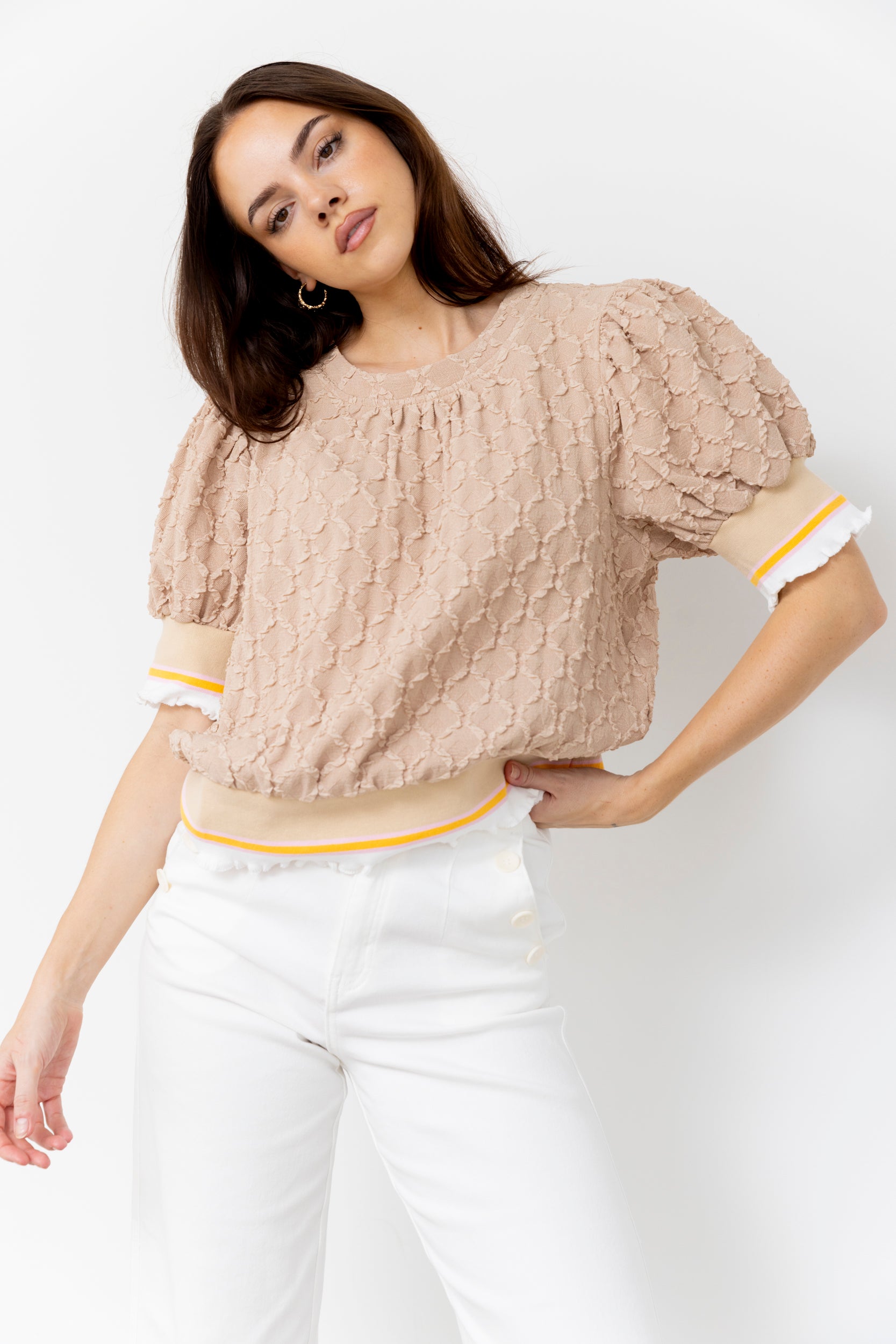 Estelle Elastic Band Detail Top - fab'rik