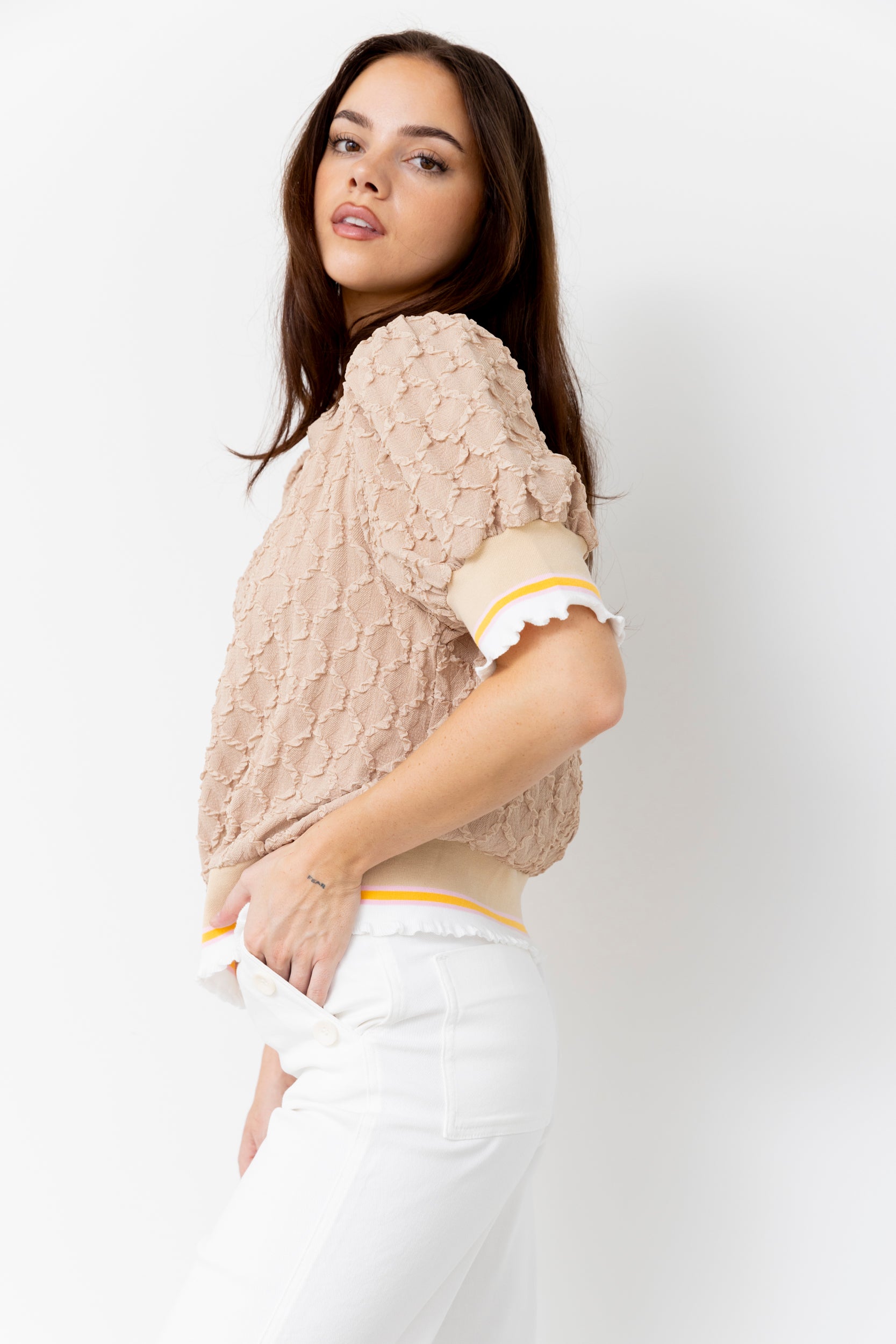 Estelle Elastic Band Detail Top - fab'rik