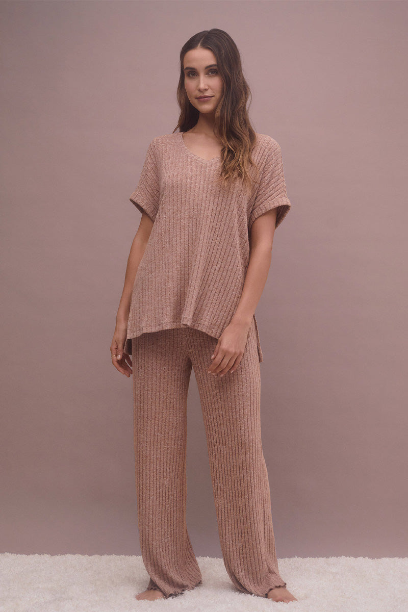 Z Supply Dawn Smocked Rib Pant - fab'rik
