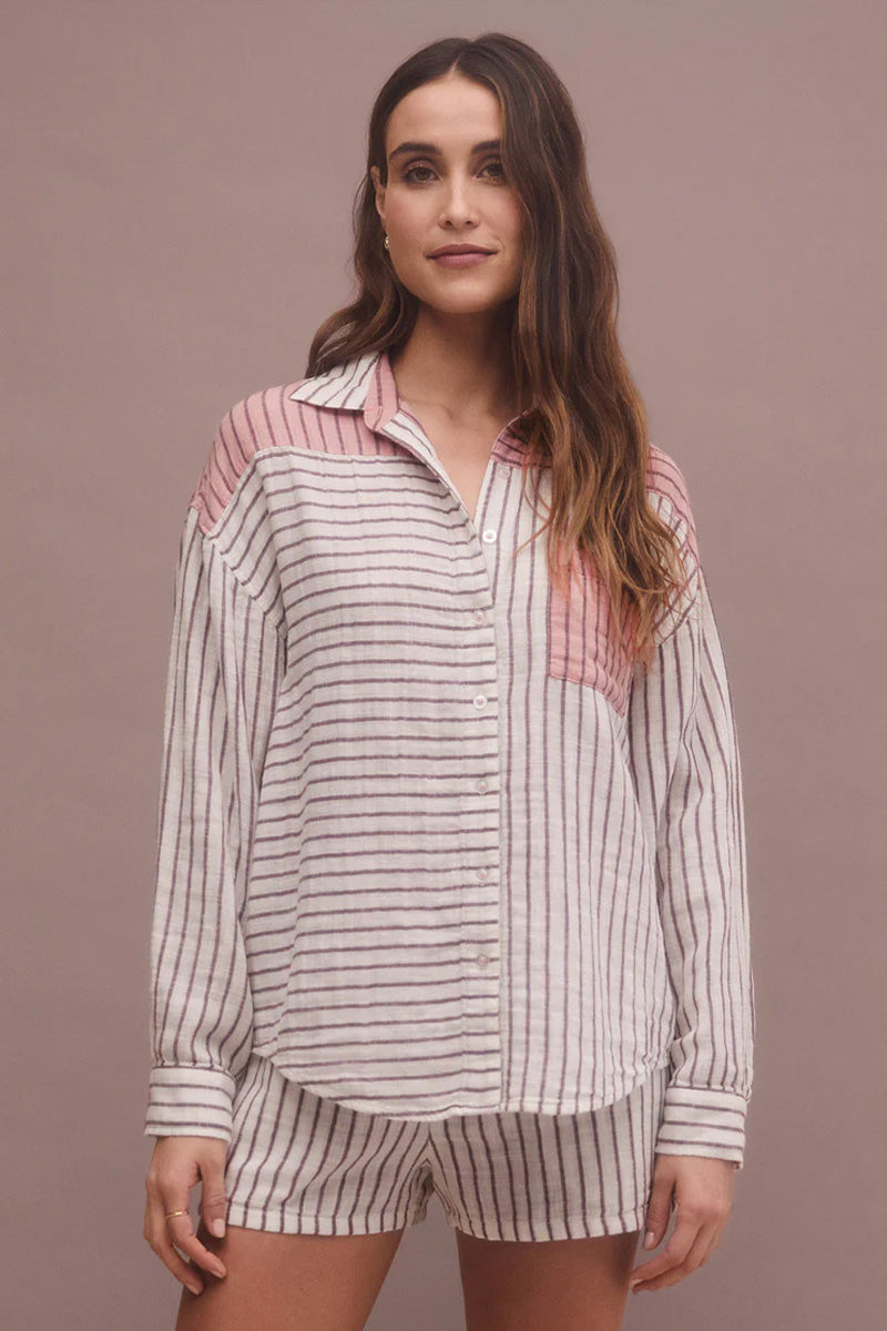 Z Supply All Mixed Up Stripe Shirt - fab'rik