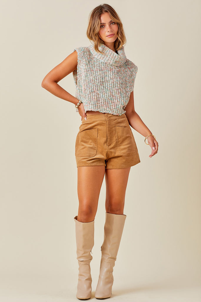 Levi Sleeveless Turtleneck Sweater - fab'rik
