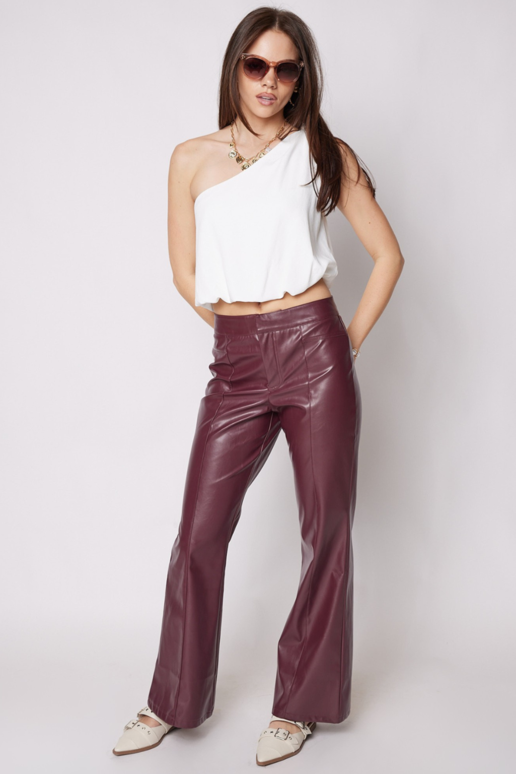 SALE - Tate Faux Leather Trouser