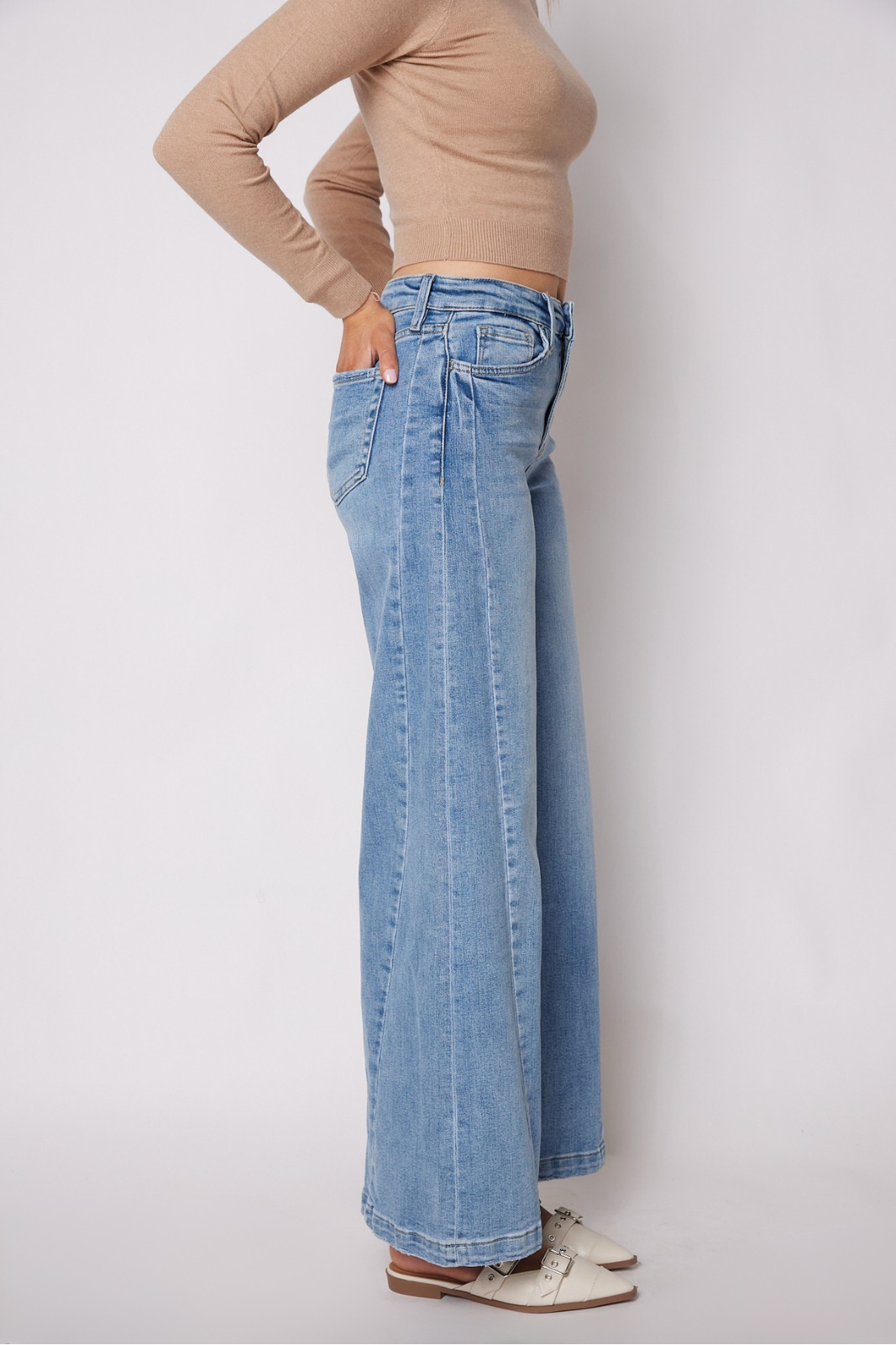 SALE - Lacie High Rise Palazzo Jeans